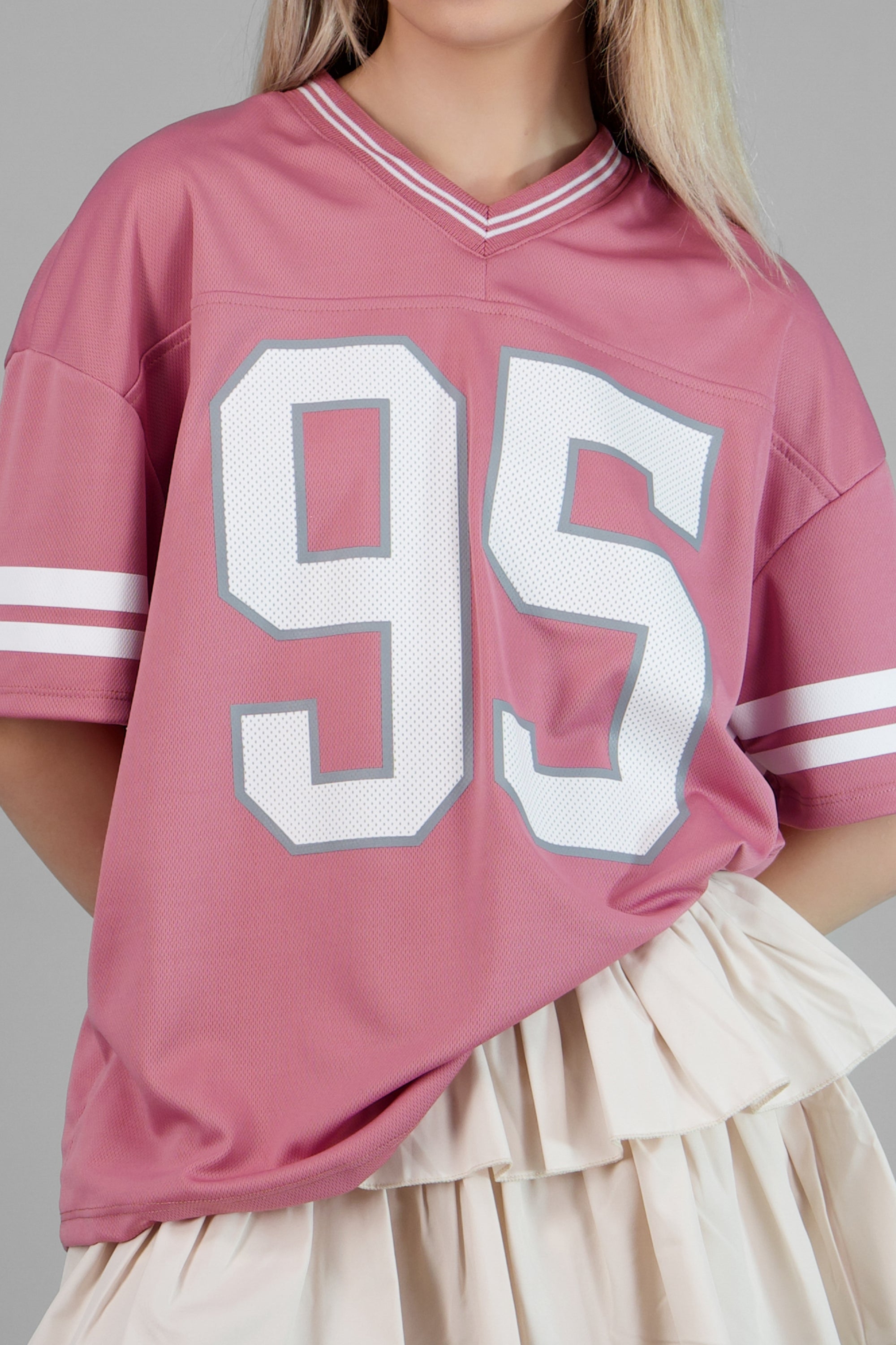 Playera deportiva estampado numeros MARSALA