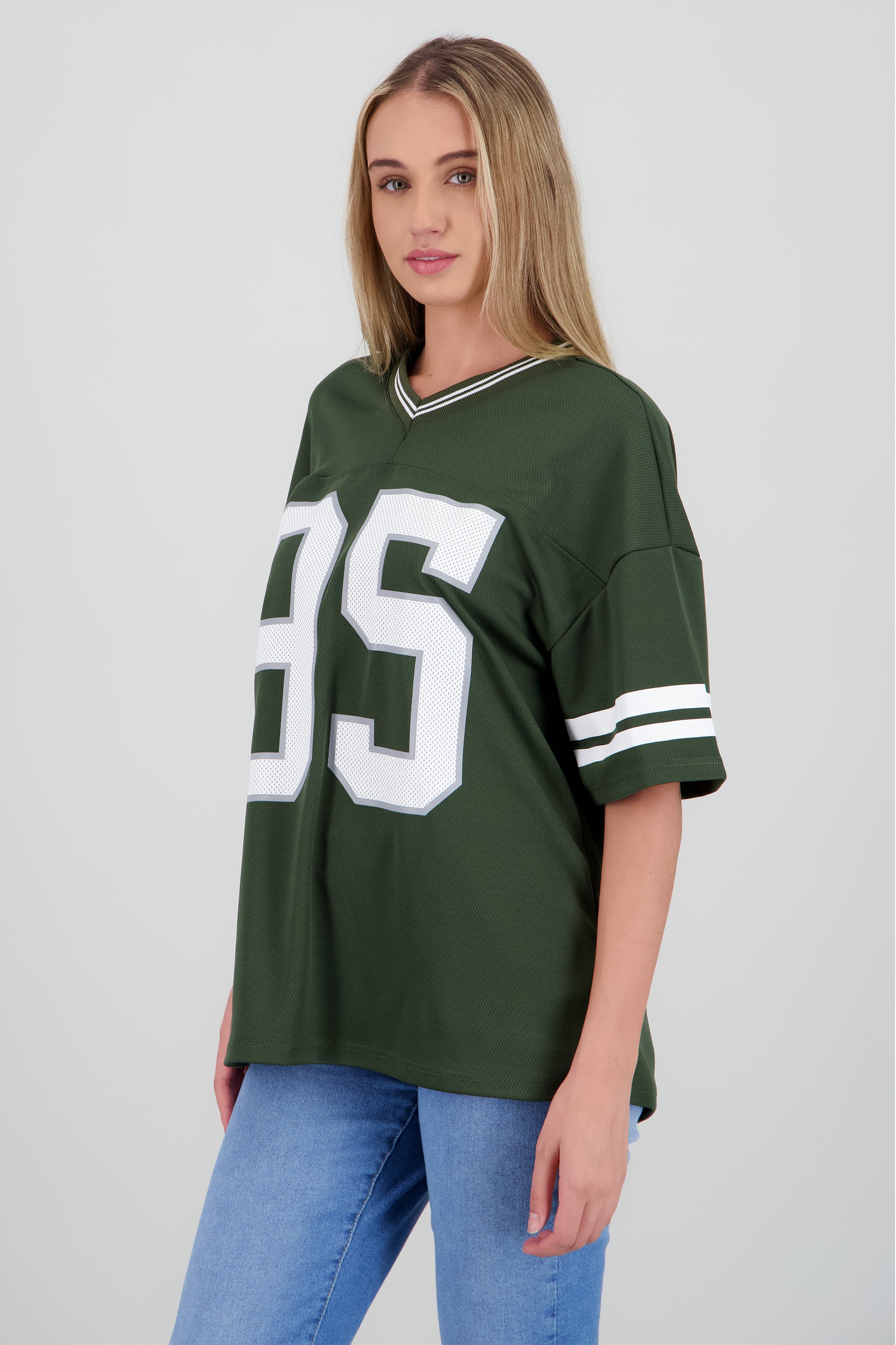 Playera deportiva estampado numeros OLIVO