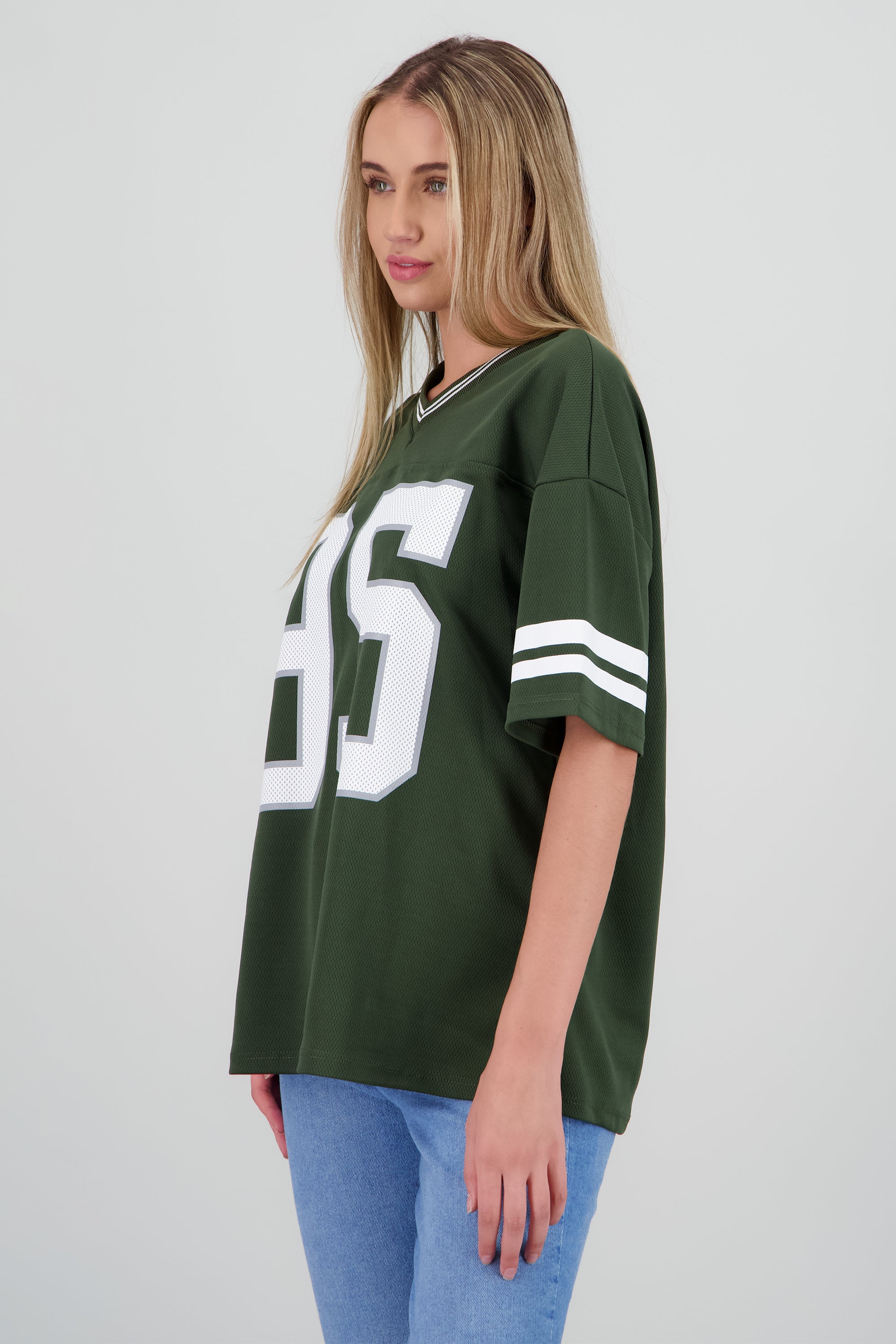 Playera deportiva estampado numeros OLIVO