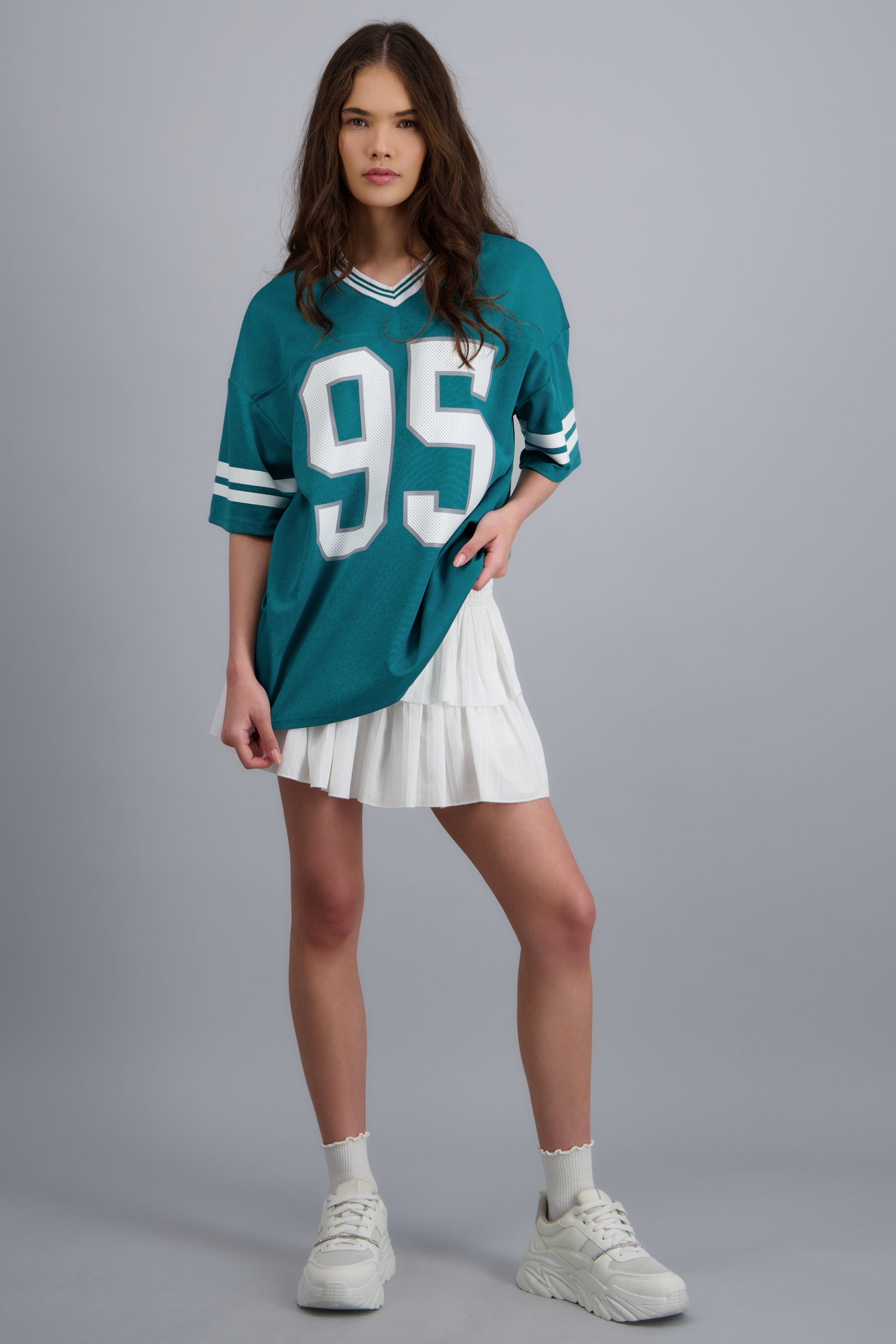 Playera deportiva estampado numeros JADE