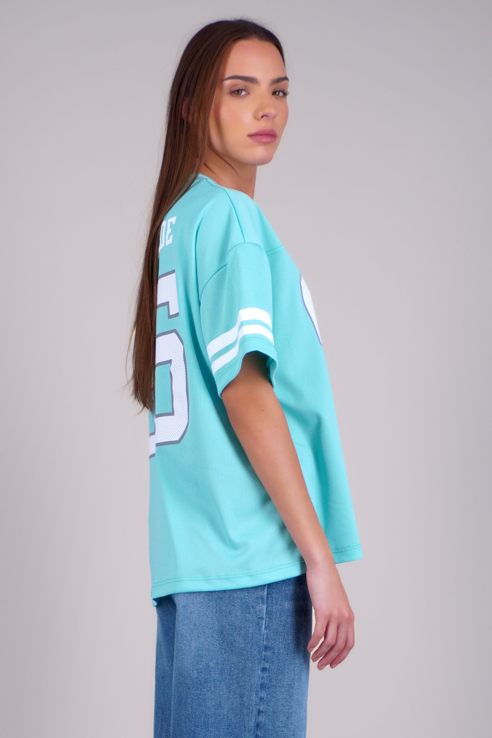 Playera deportiva estampado numeros MENTA