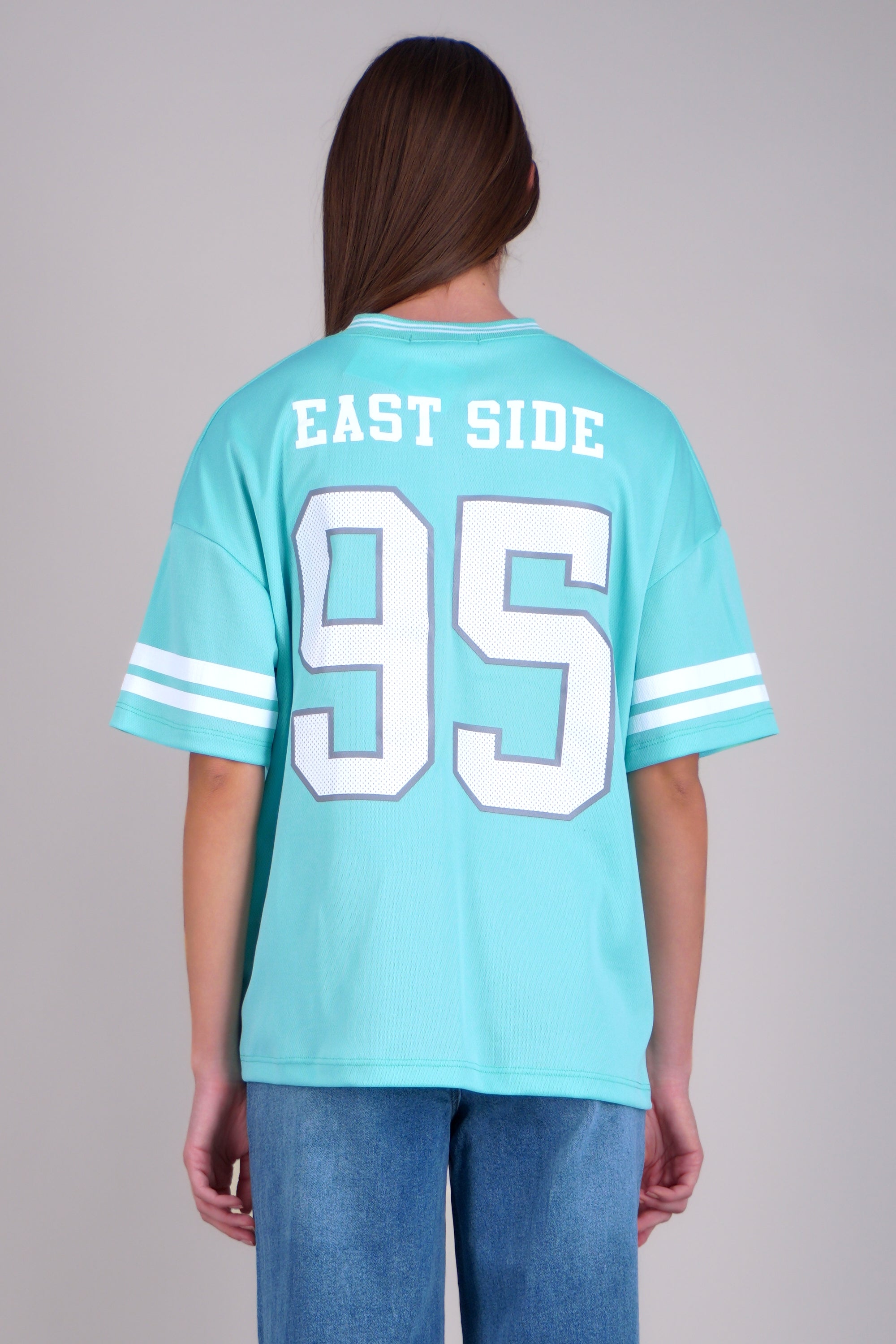Playera deportiva estampado numeros MENTA
