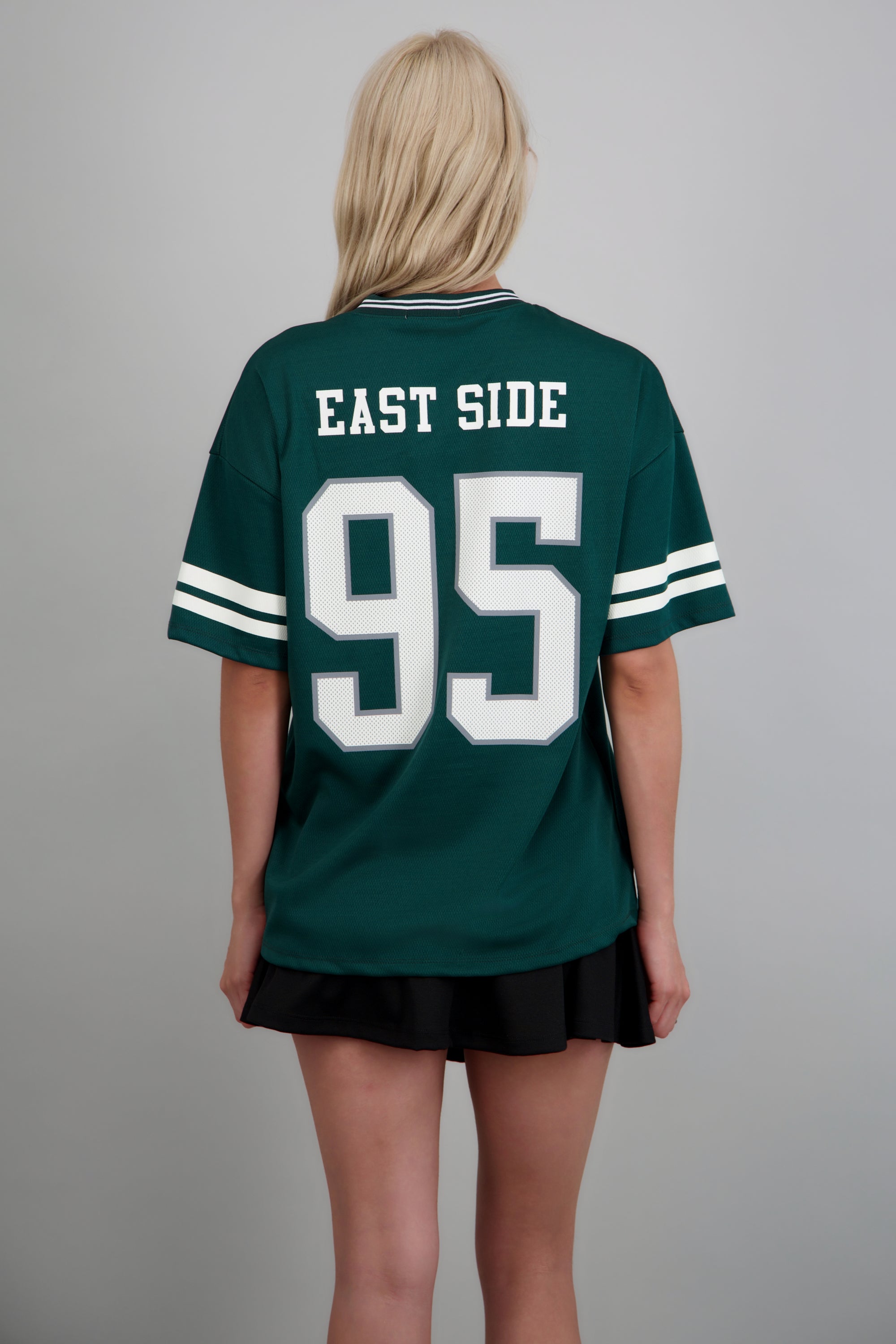 Playera deportiva estampado numeros VERDE CAZADOR