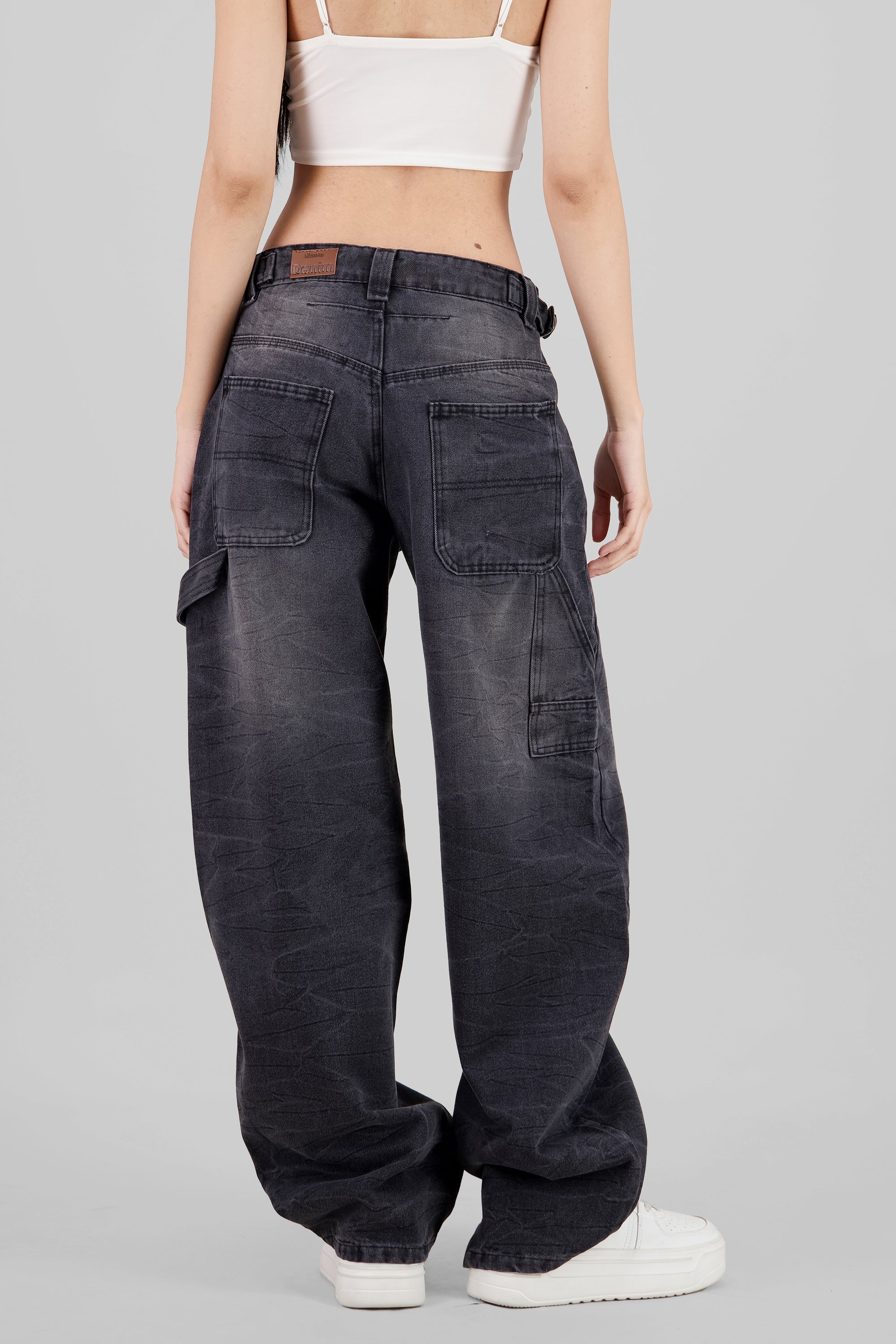 Jeans baggy ajustables NEGRO