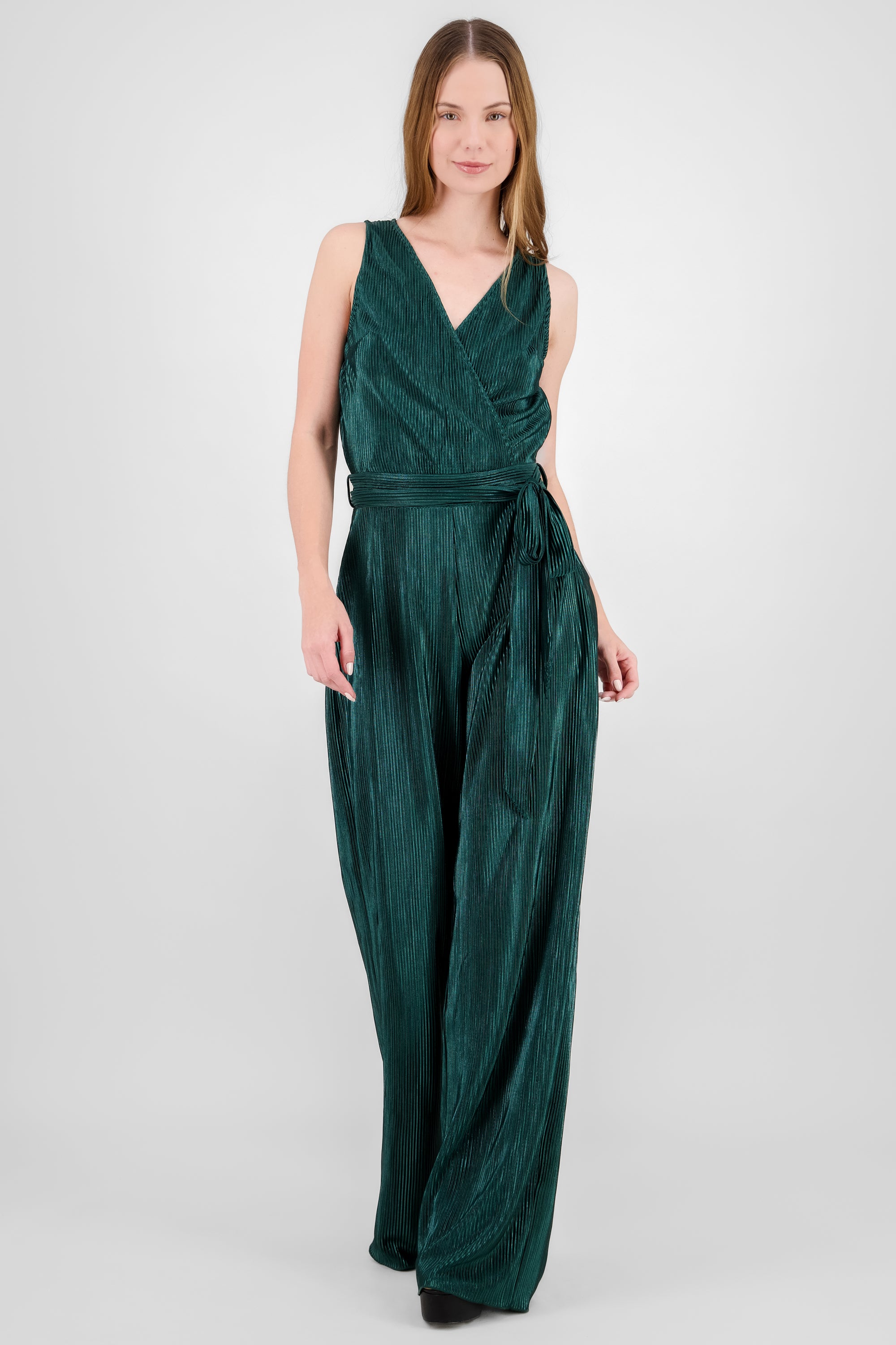 JUMPSUIT DETALLE PLIZADO VERDE