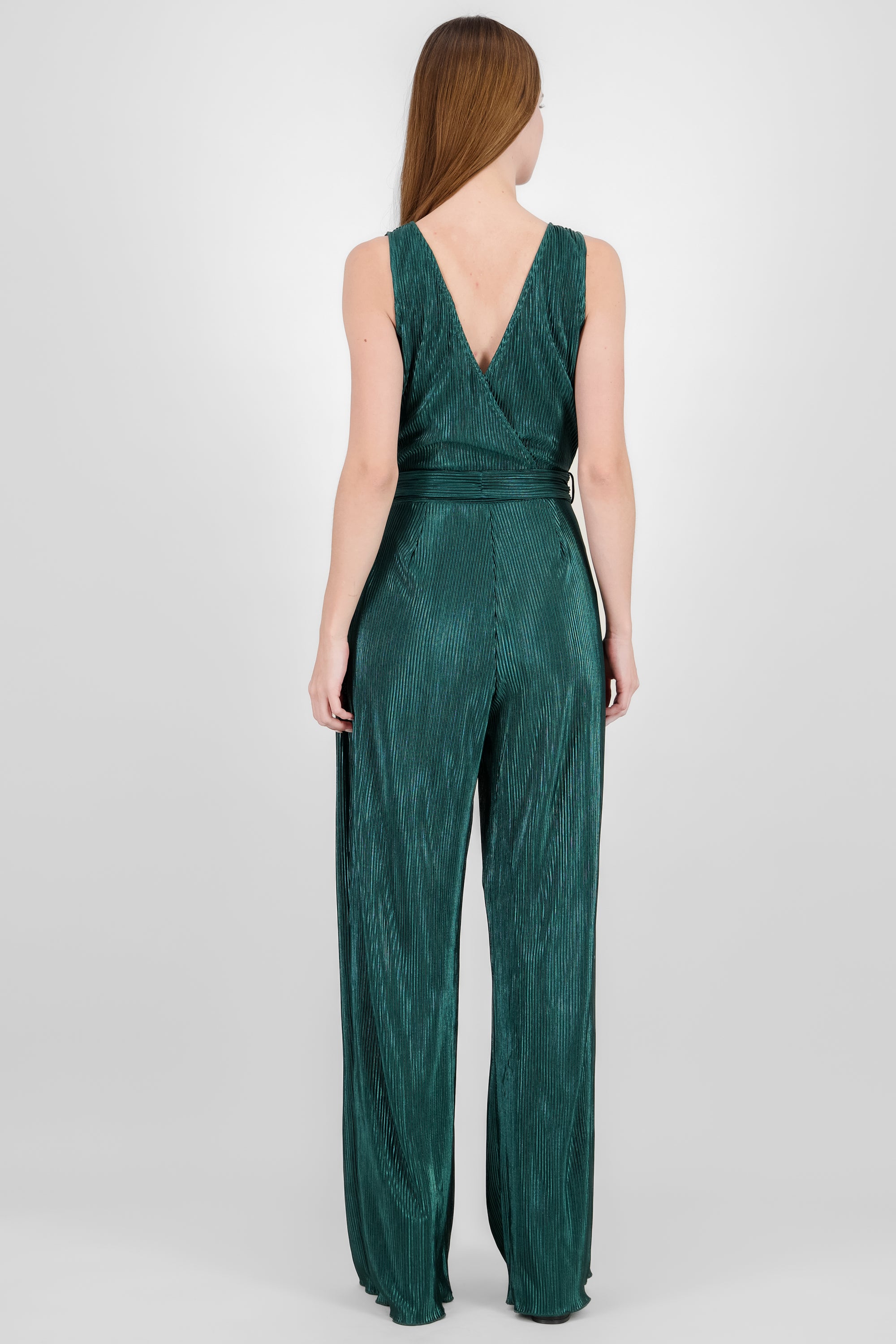 JUMPSUIT DETALLE PLIZADO VERDE