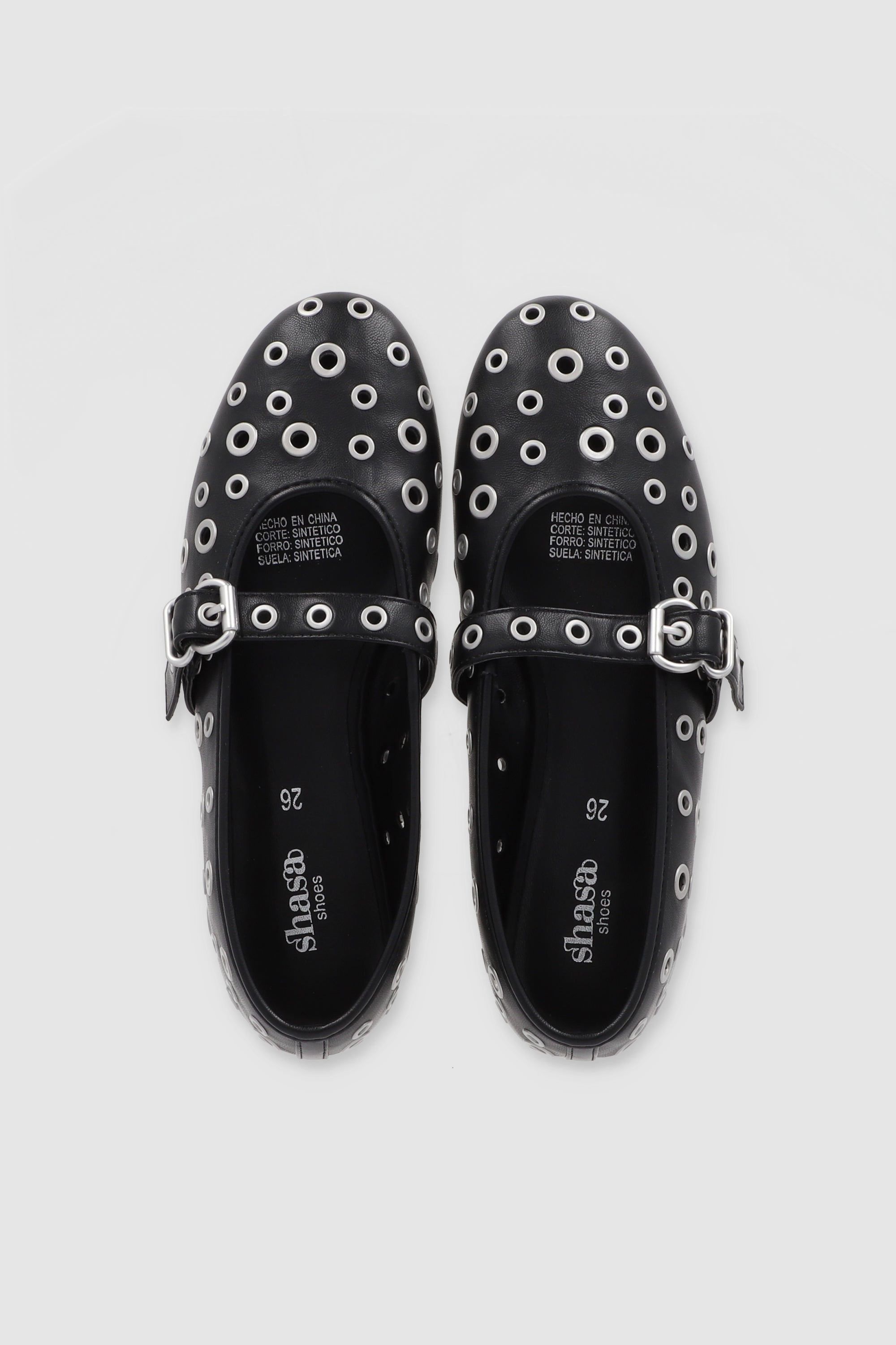 FLAT STUDS MEGAS NEGRO