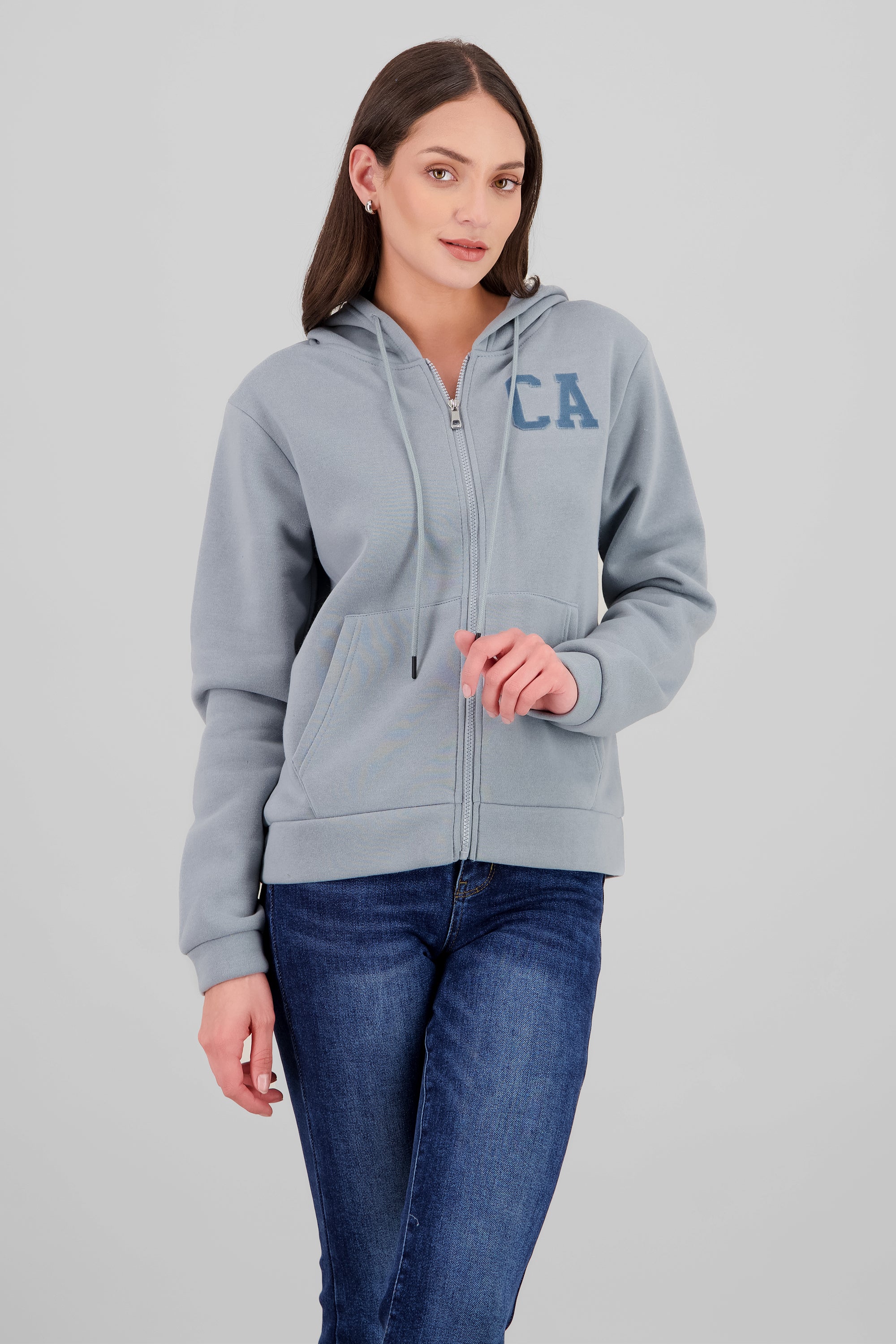 Sudadera oversize malibu california AZUL COMBO