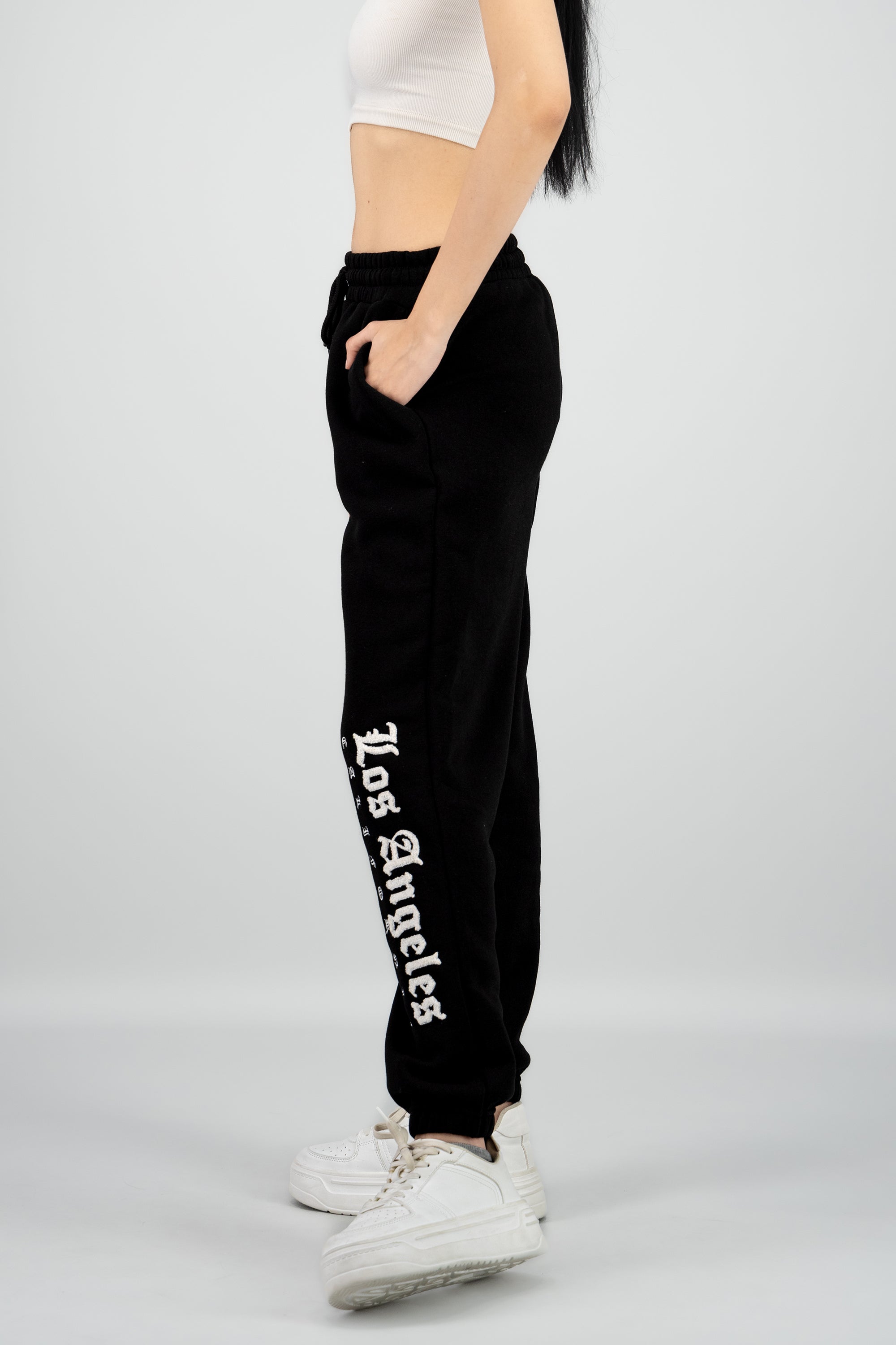 Pants estampado los angeles NEGRO