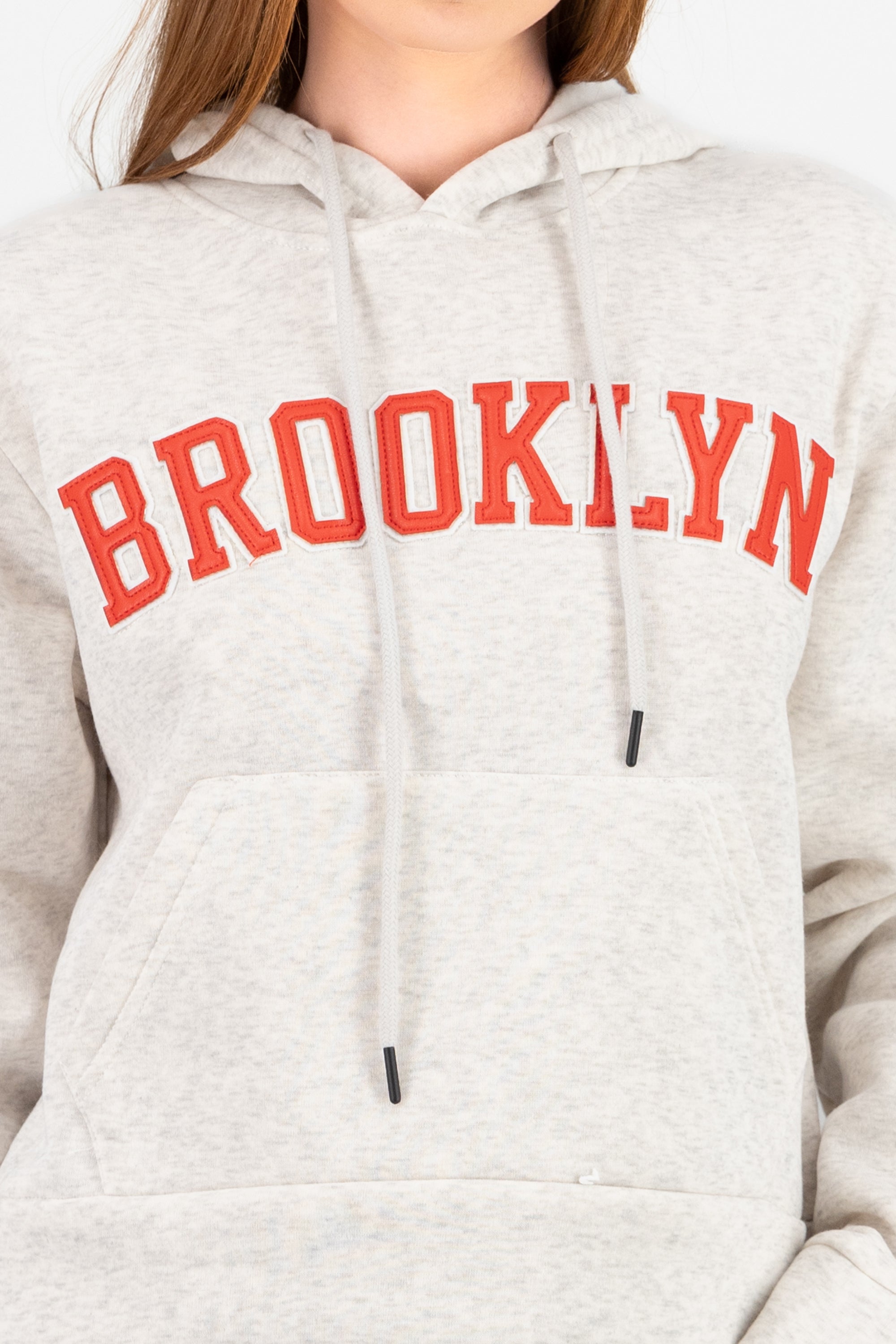 Sudadera oversize brooklyn GRIS COMBO