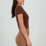 Bodysuit escote cuadrado doble tela