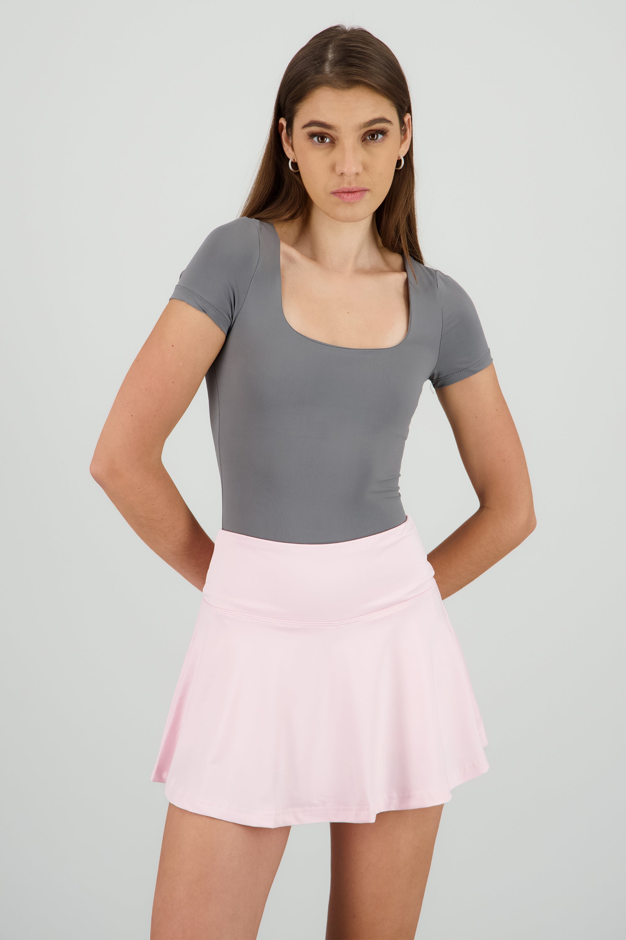 Bodysuit escote cuadrado doble tela PETROLEO