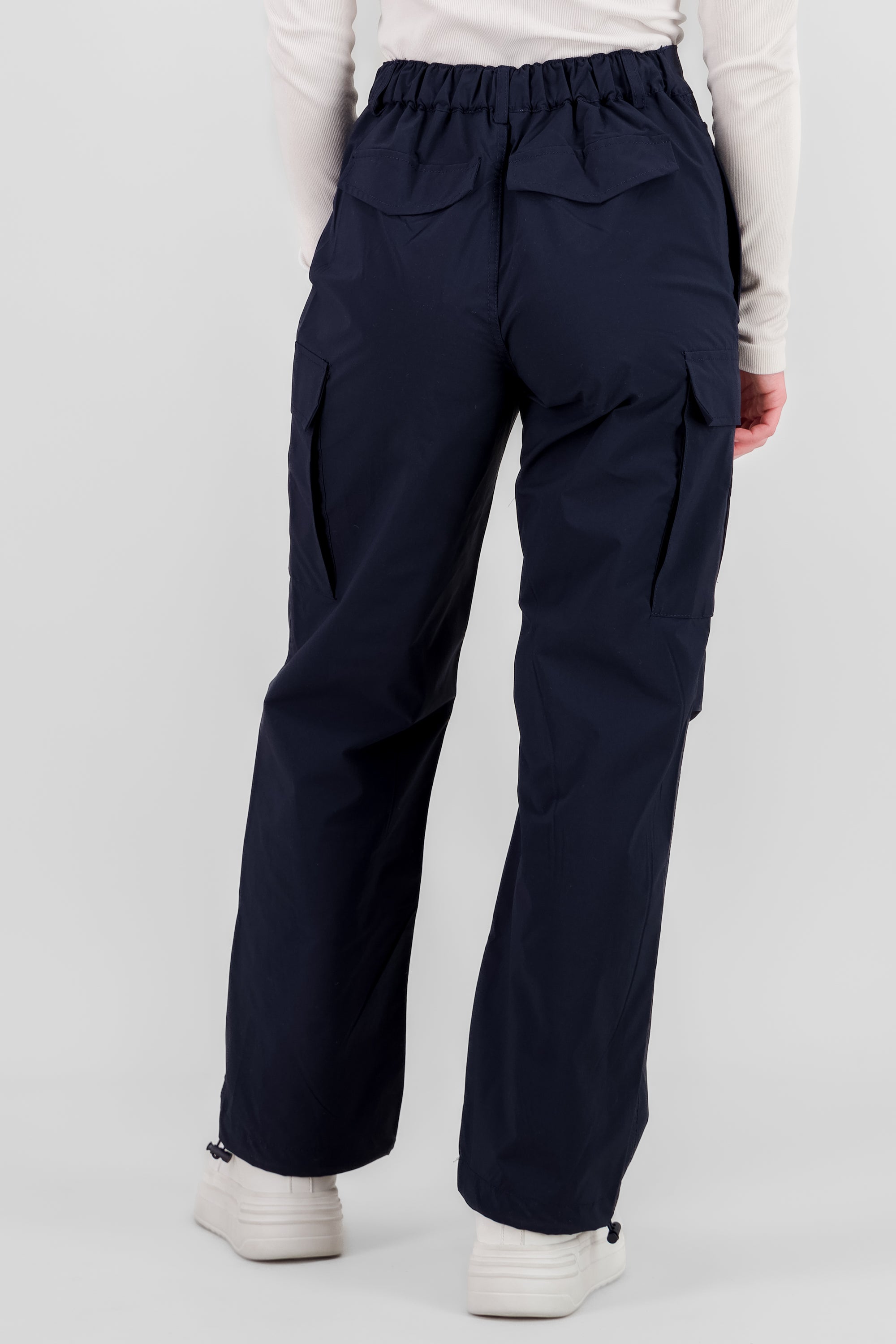 Pantalon parachute liso MARINO