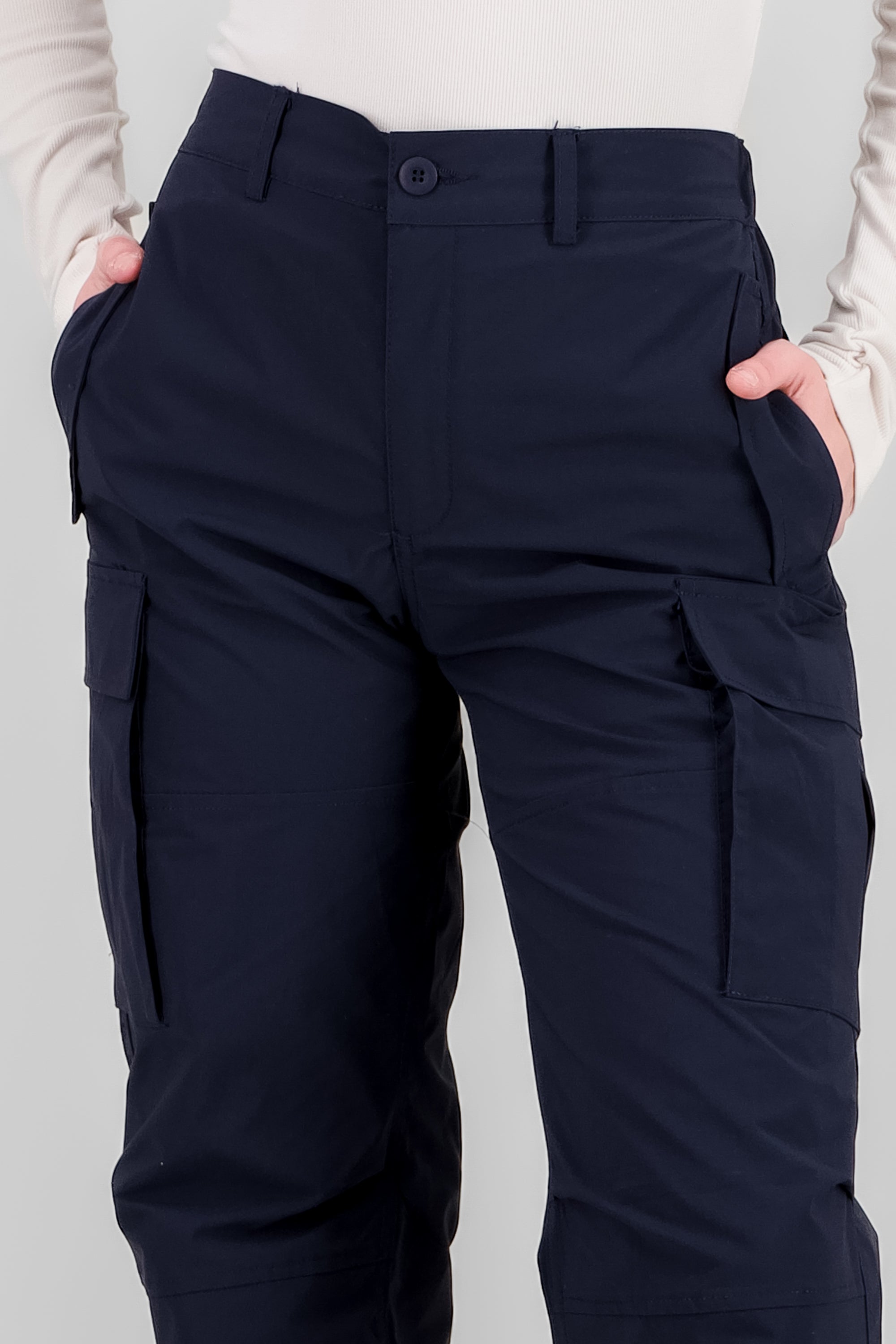 Pantalon parachute liso MARINO