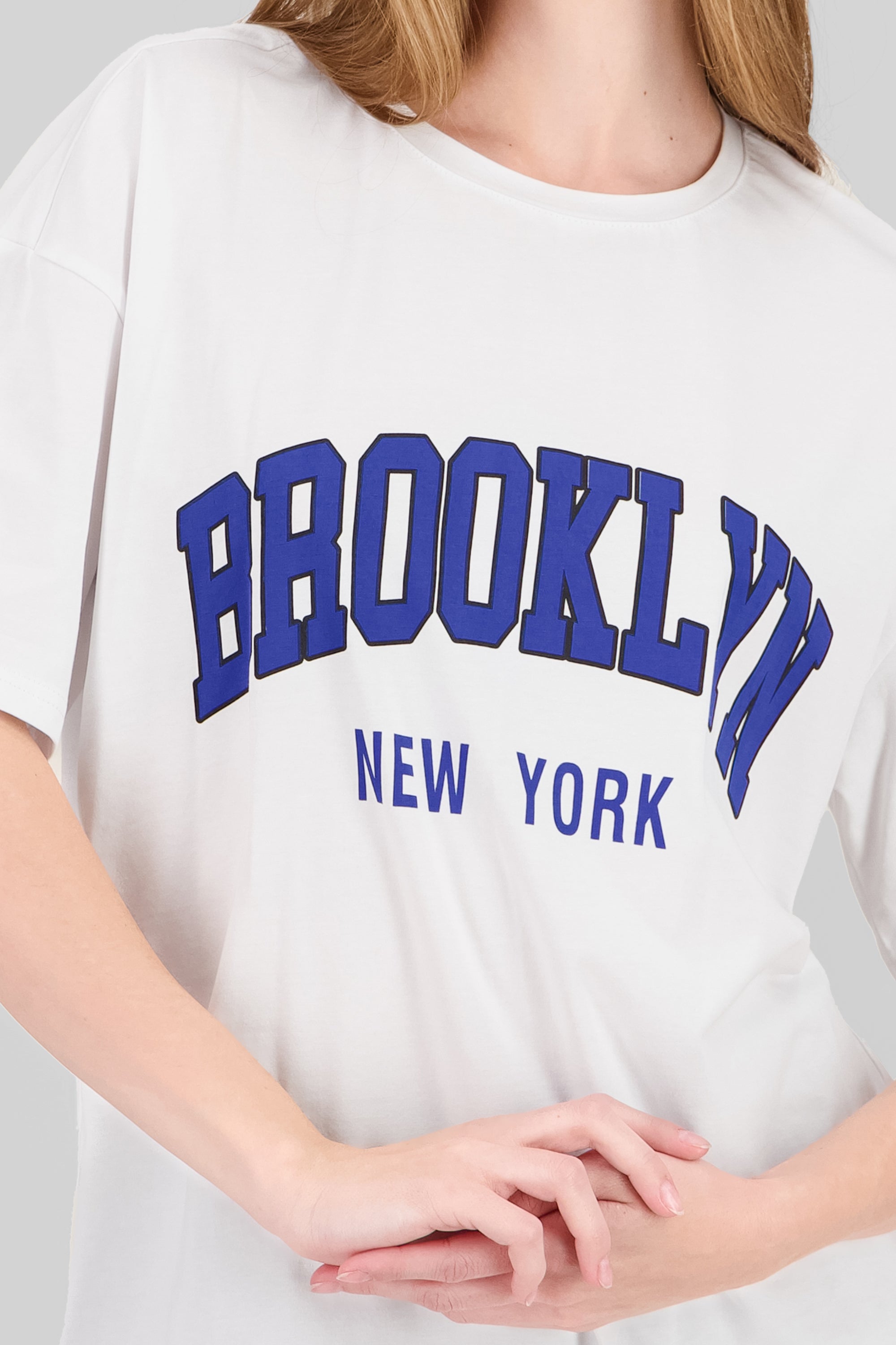 Playera estampada brooklyn AZUL COMBO