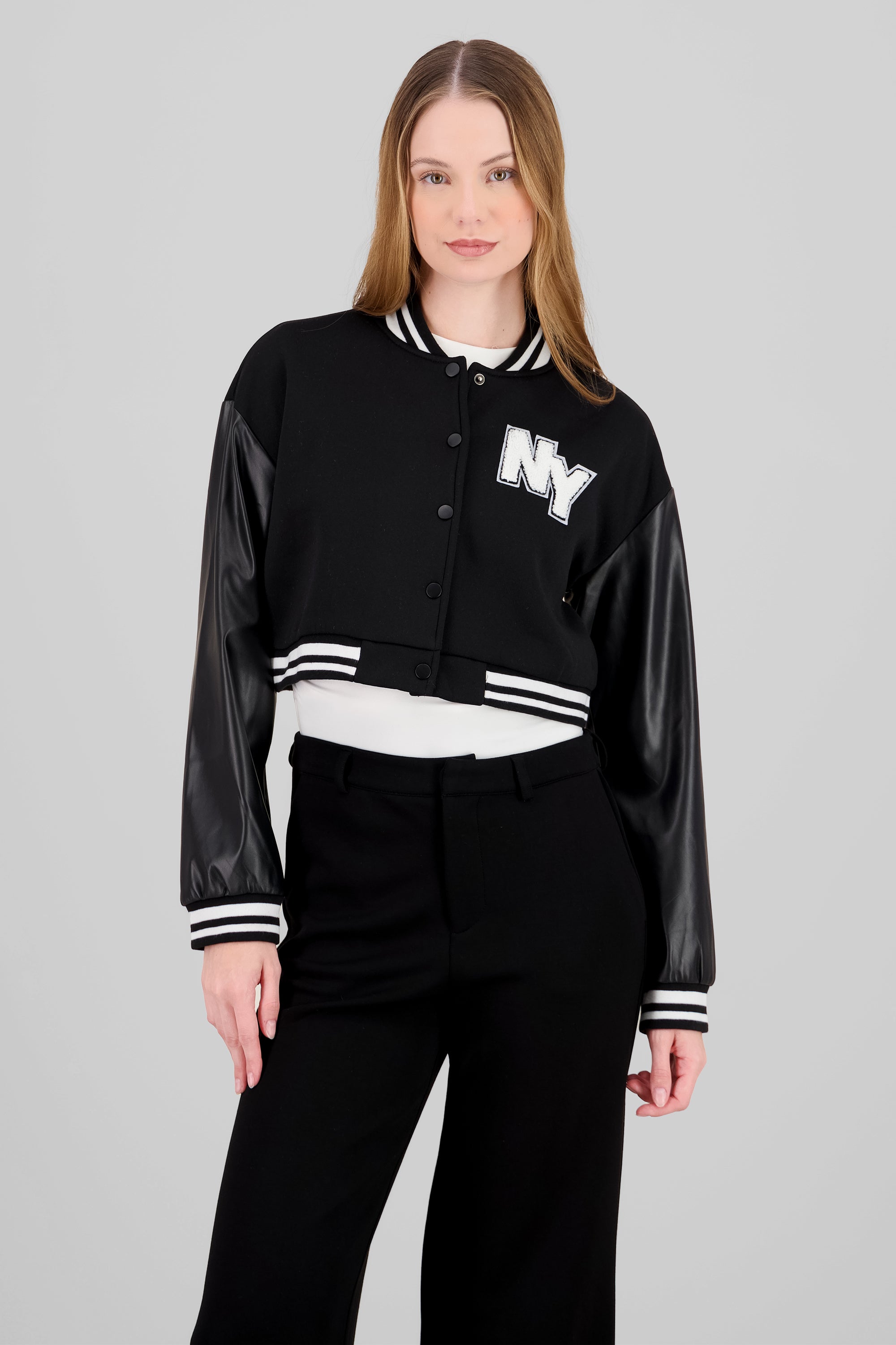 Chamarra bomber ny NEGRO