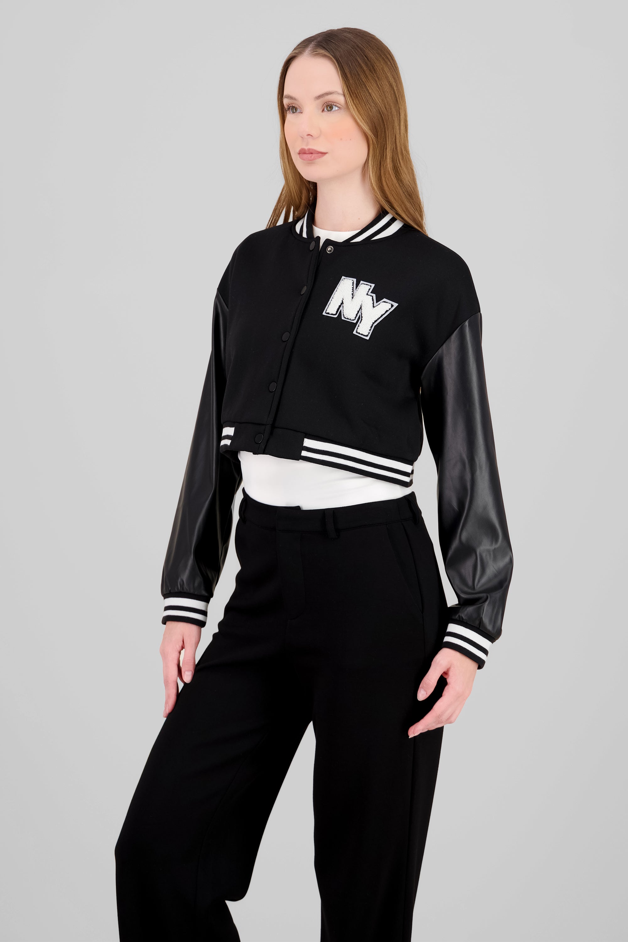 Chamarra bomber ny NEGRO