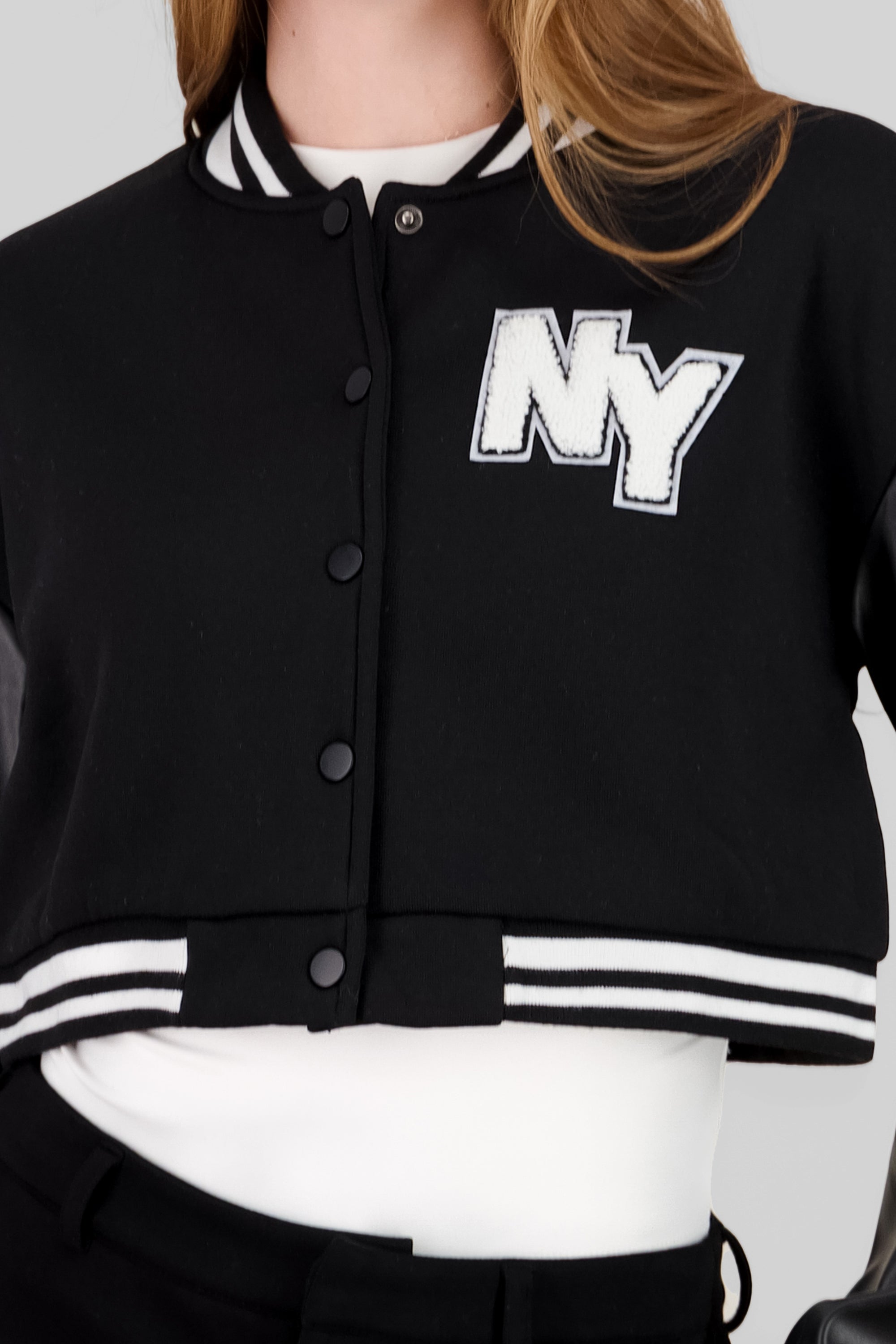 Chamarra bomber ny NEGRO