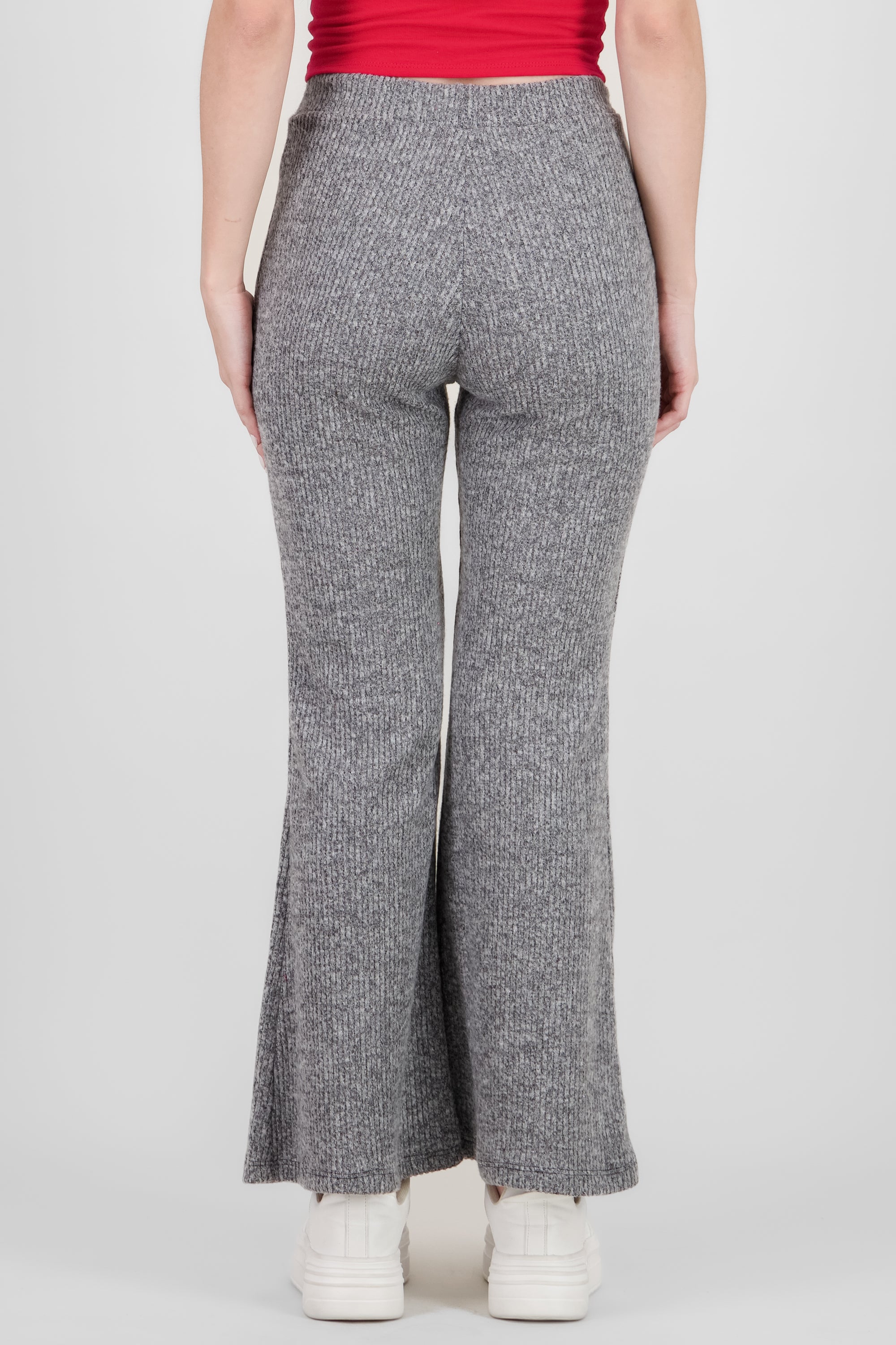 Pantalon amplio tipo tejido GRIS JASPE