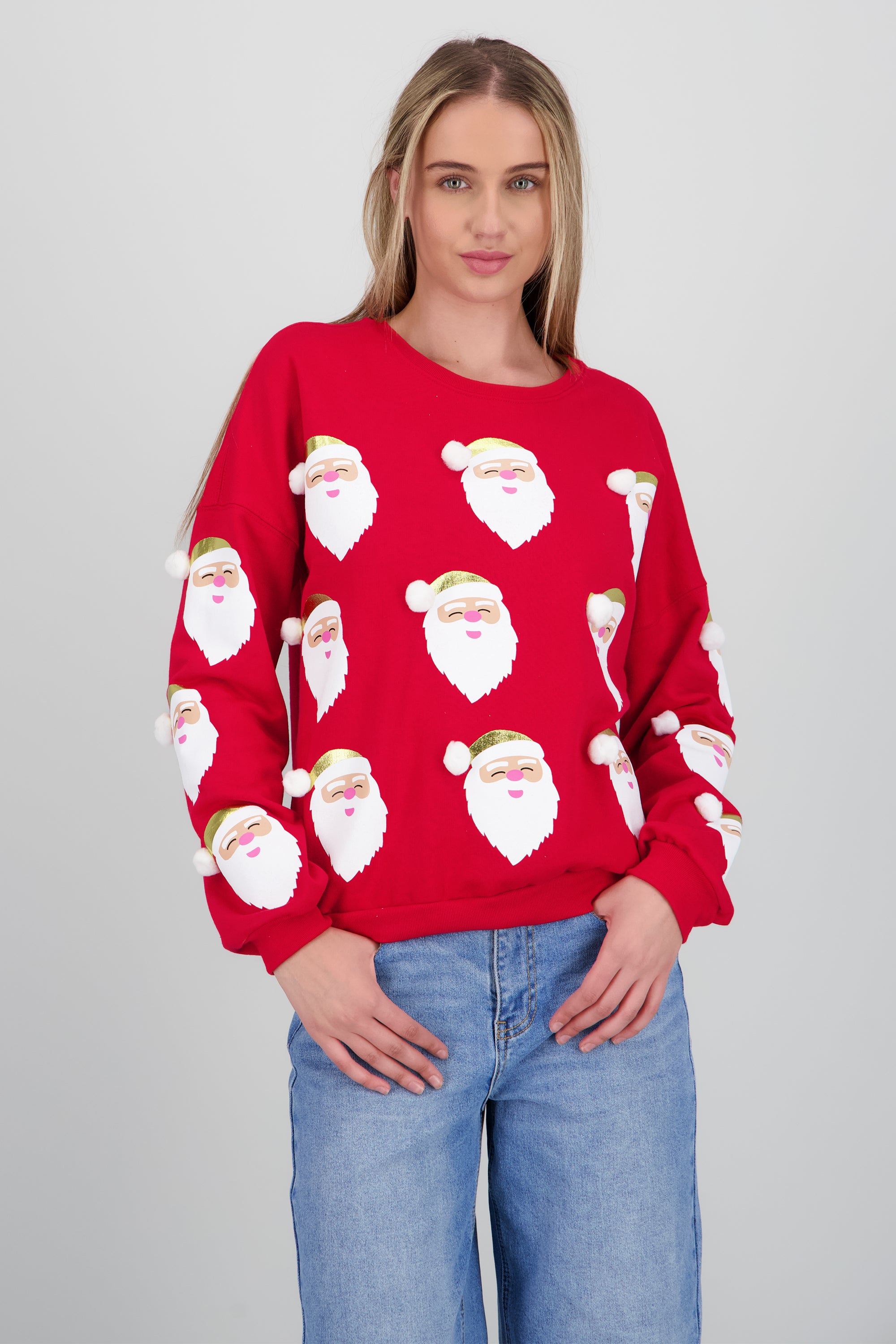 Sudadera santas foil ROJO