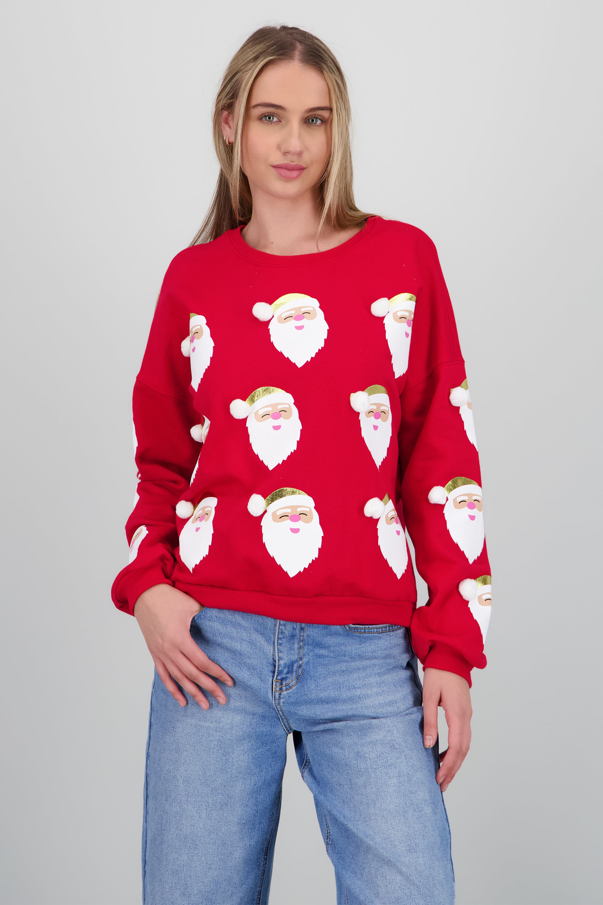 Sudadera santas foil ROJO