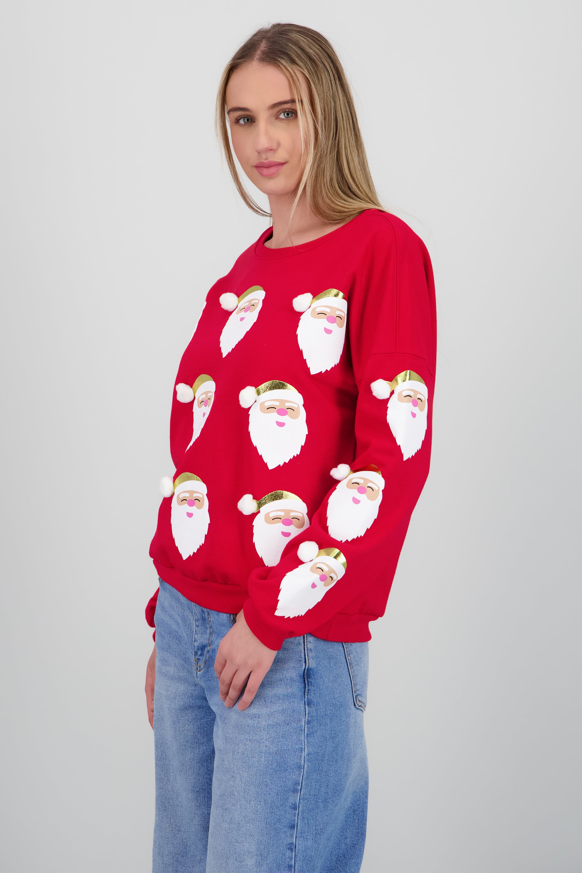 Sudadera santas foil ROJO