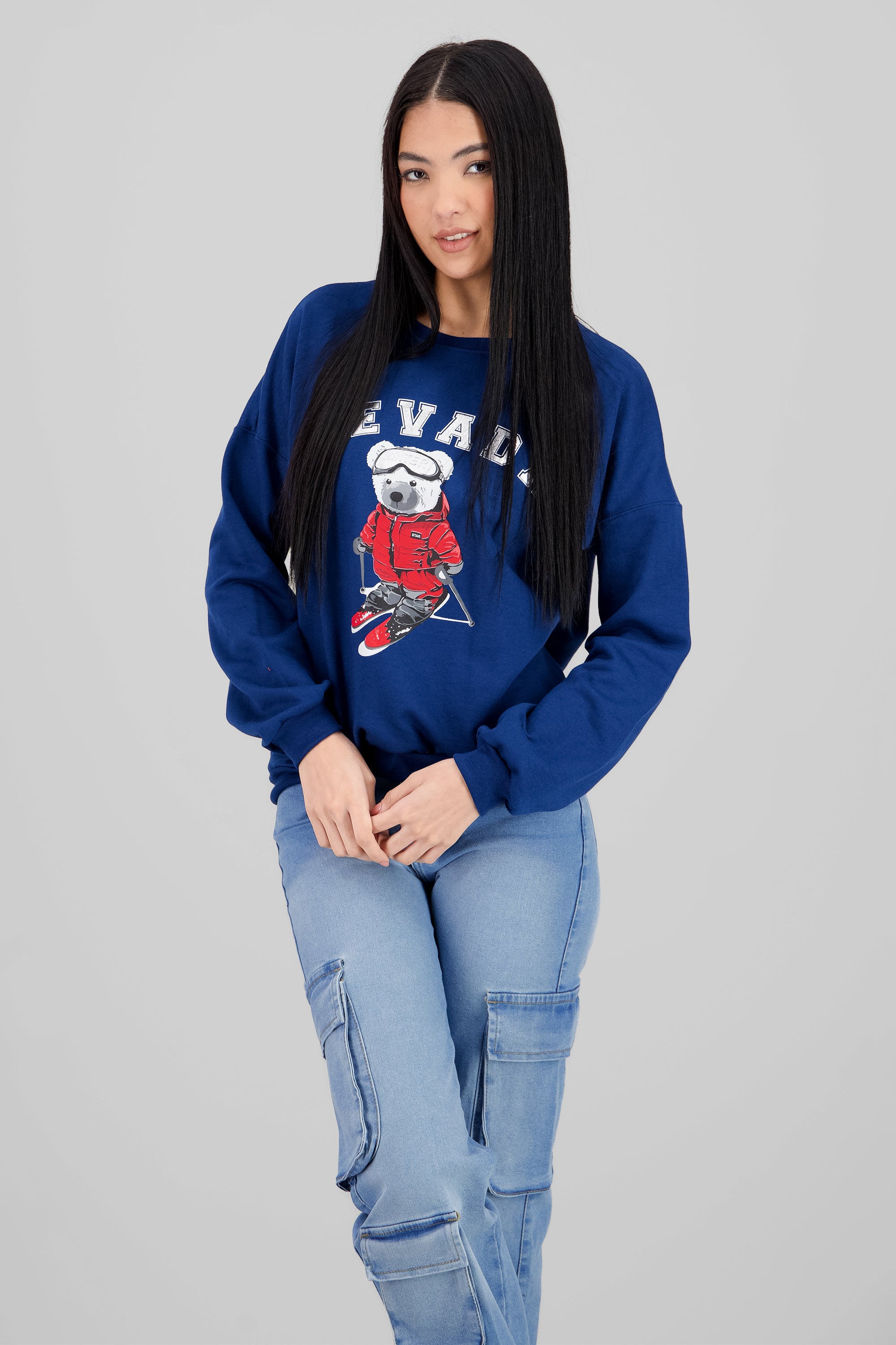 Sudadera oso ski AZUL