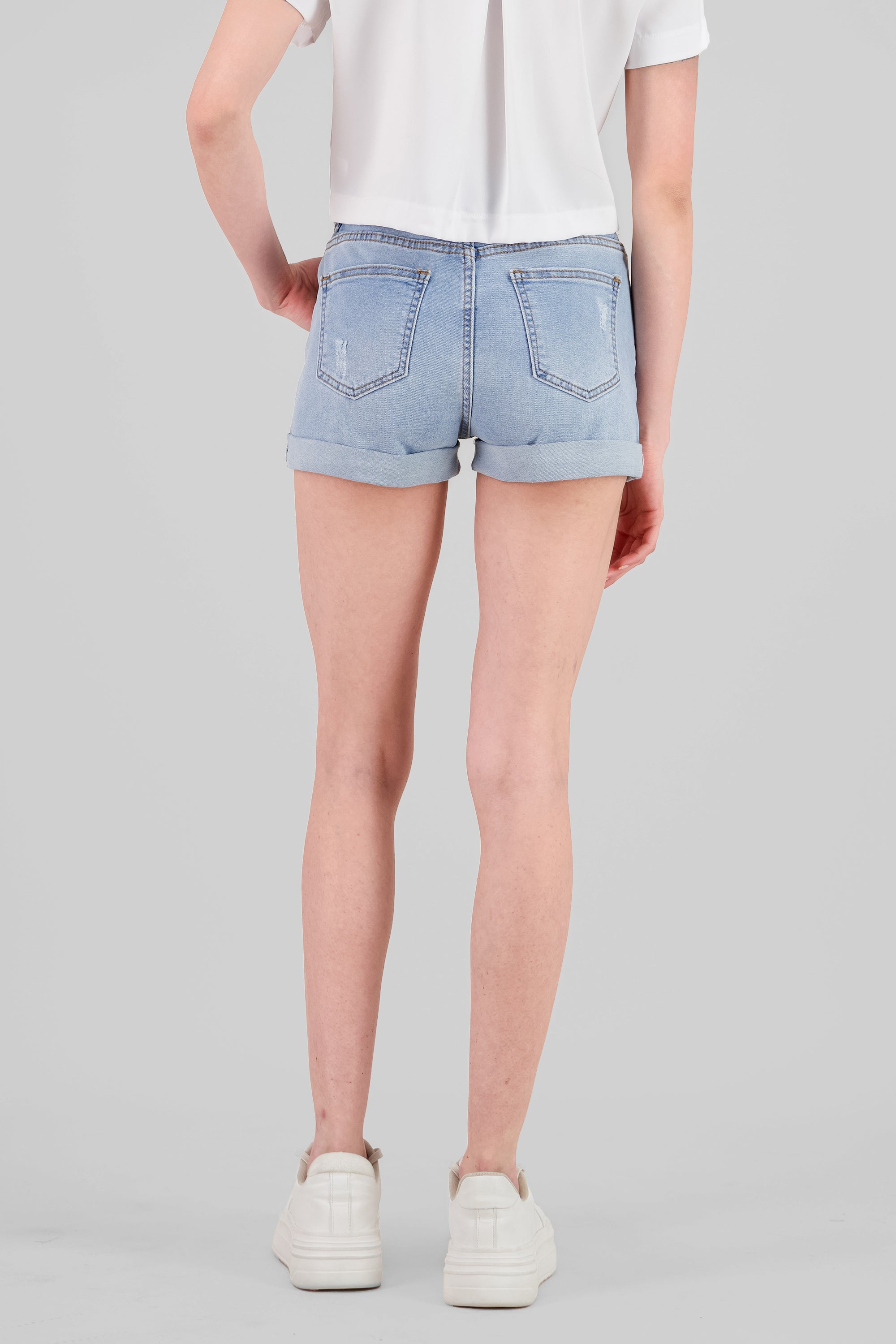 Short dobladillo desgaste LIGHT WASH