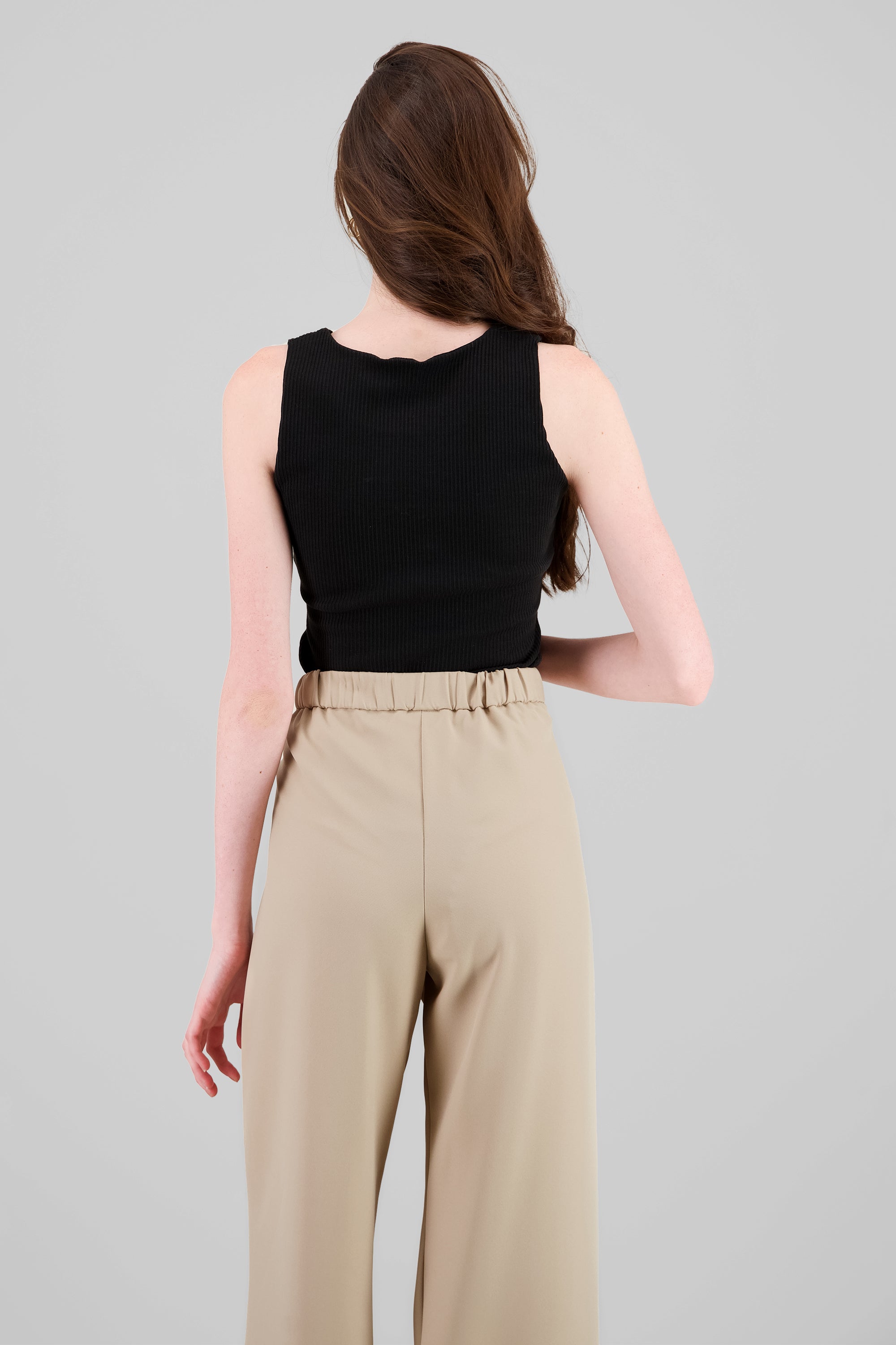 Bodysuit cuello redondo rib Hypsters NEGRO