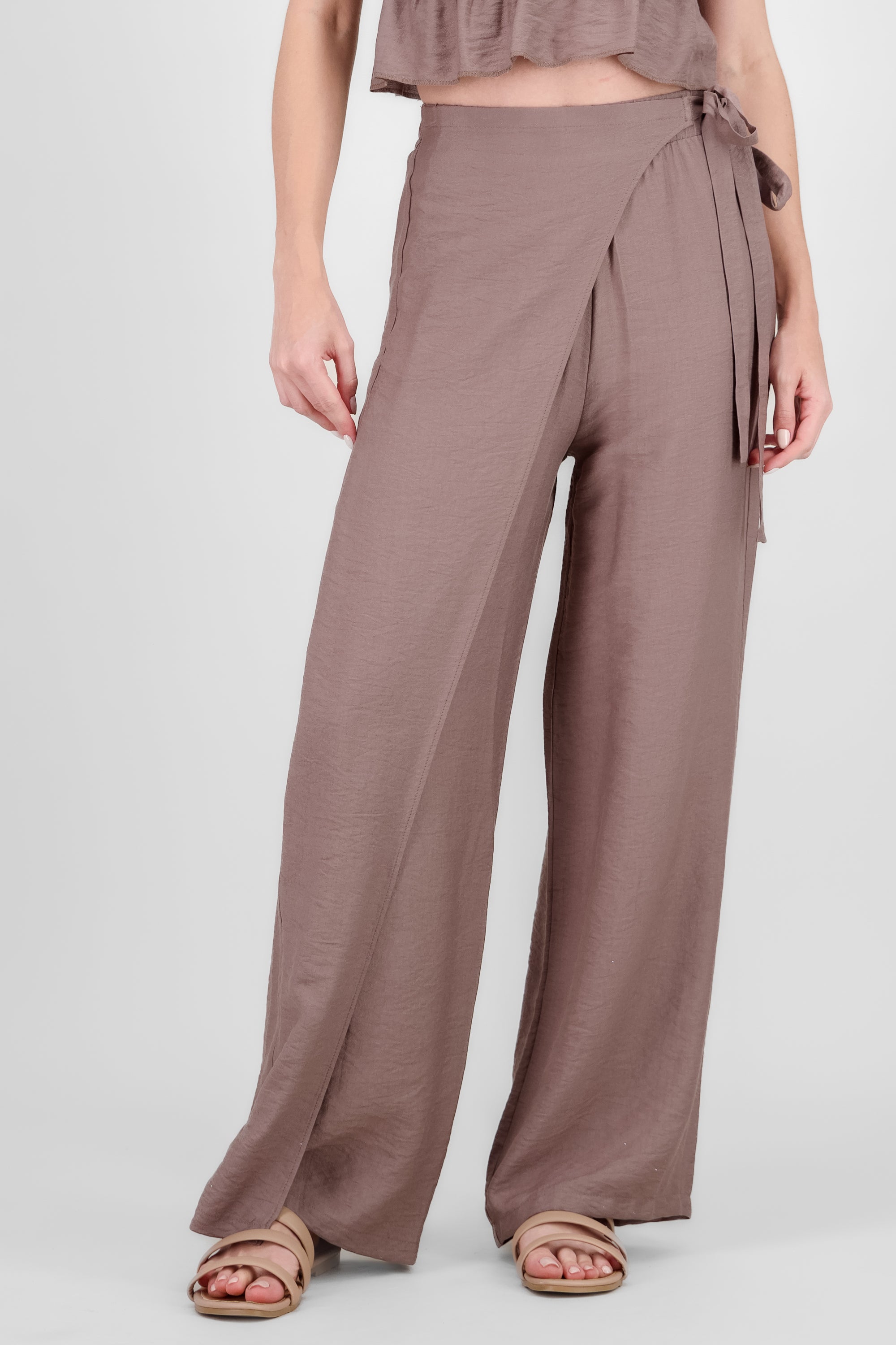 Pantalon tipo falda TAUPE