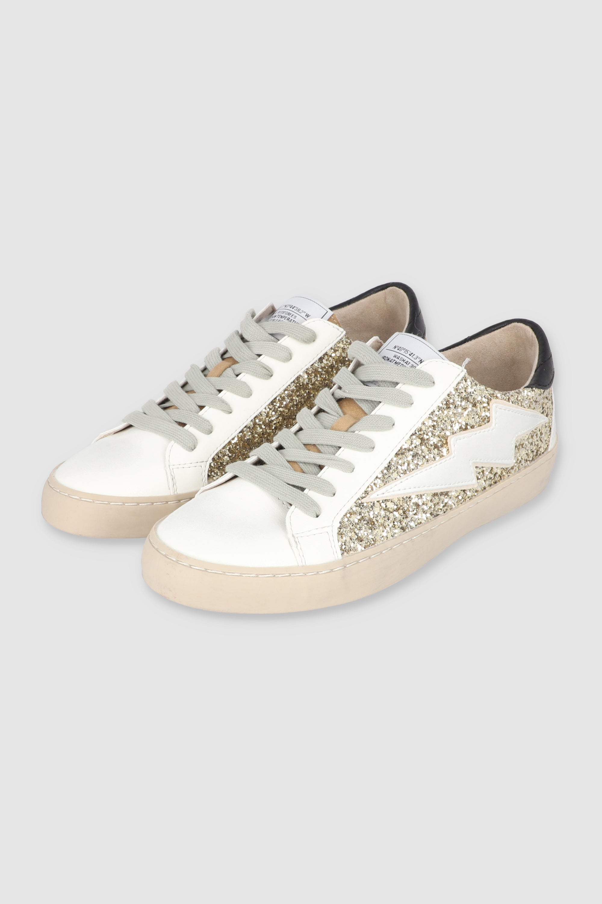 Tenis glitter rayo ORO