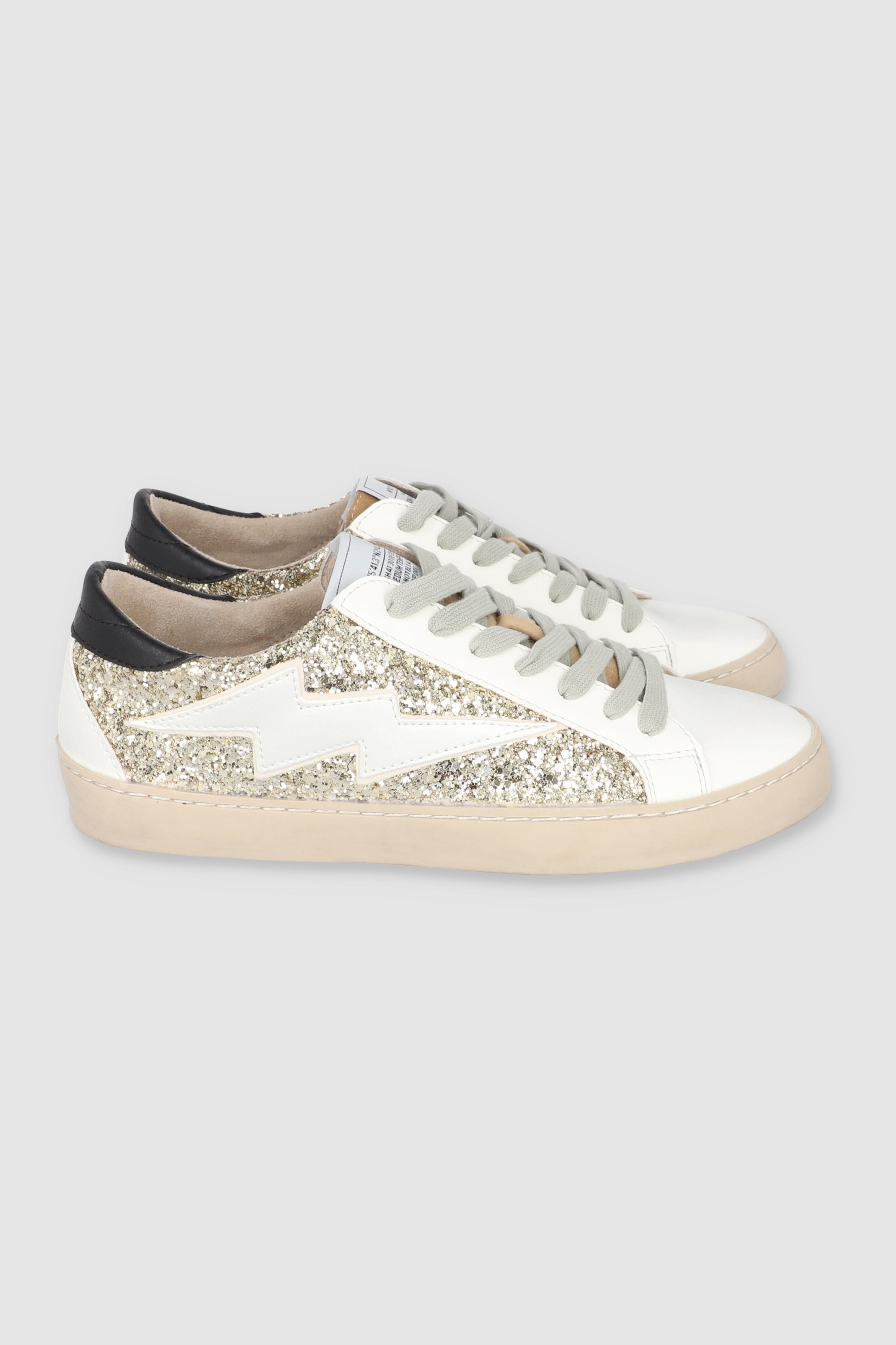 Tenis glitter rayo ORO