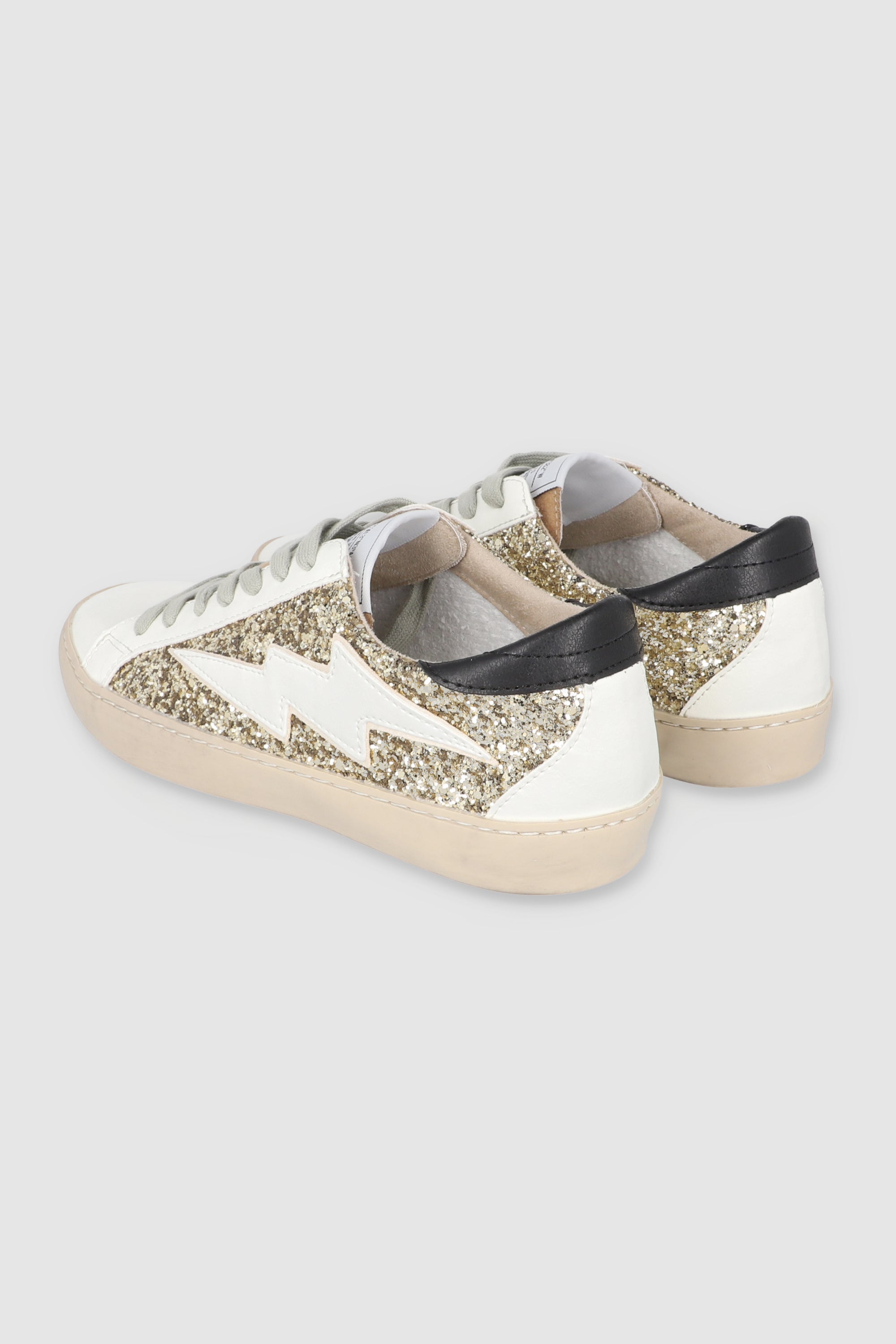 Tenis glitter rayo ORO