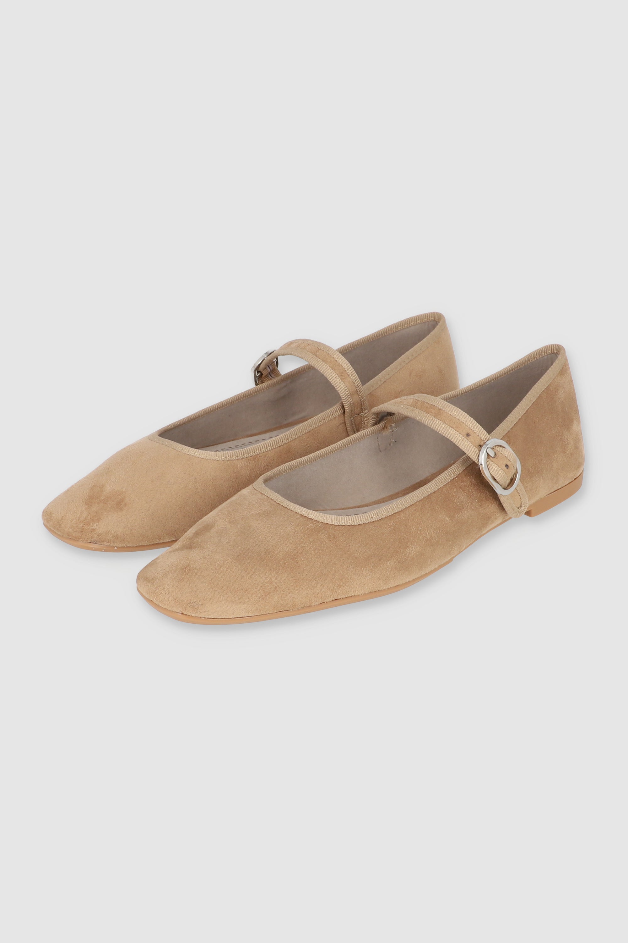 Flat mary jane contrastes bies BEIGE