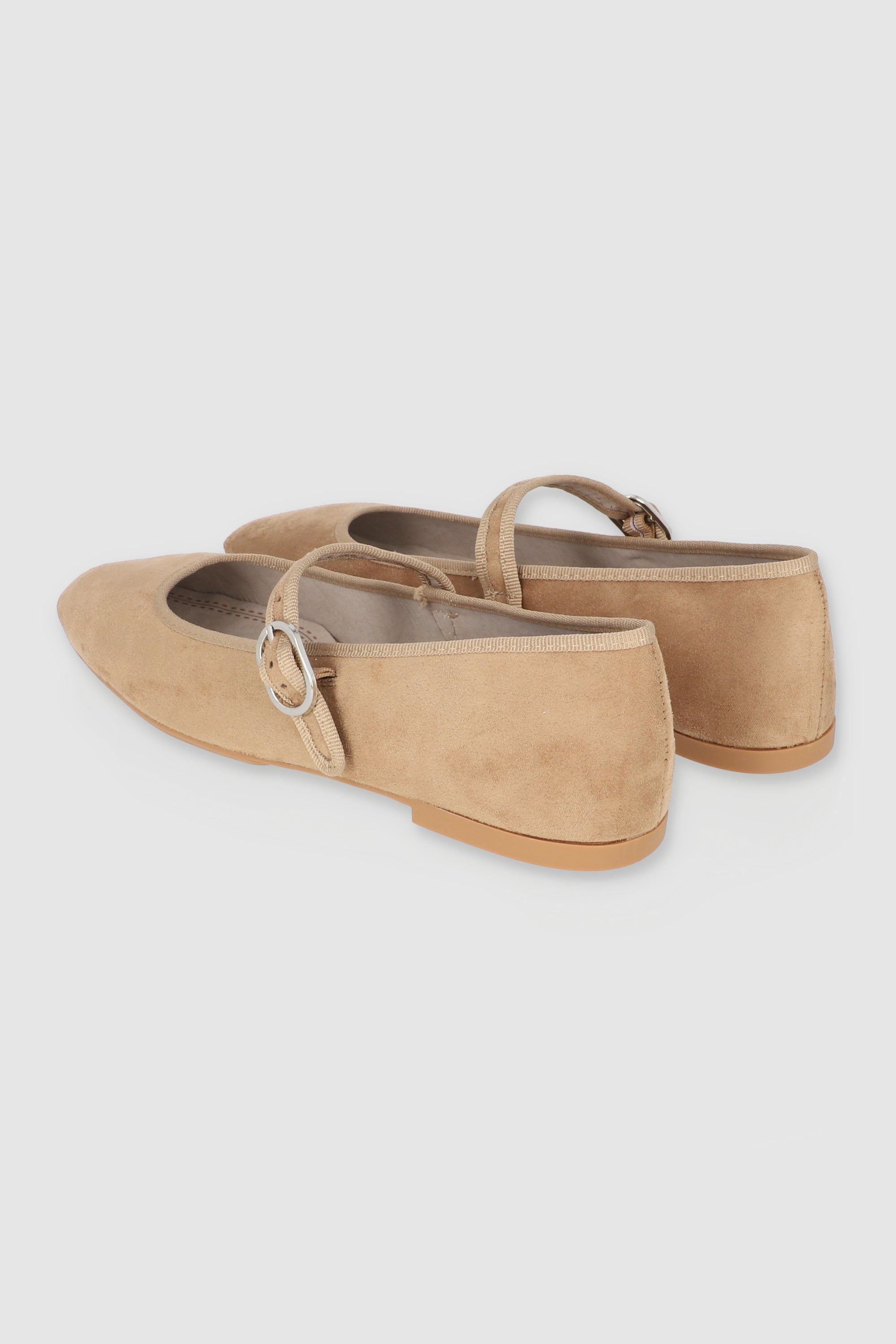 Flat mary jane contrastes bies BEIGE