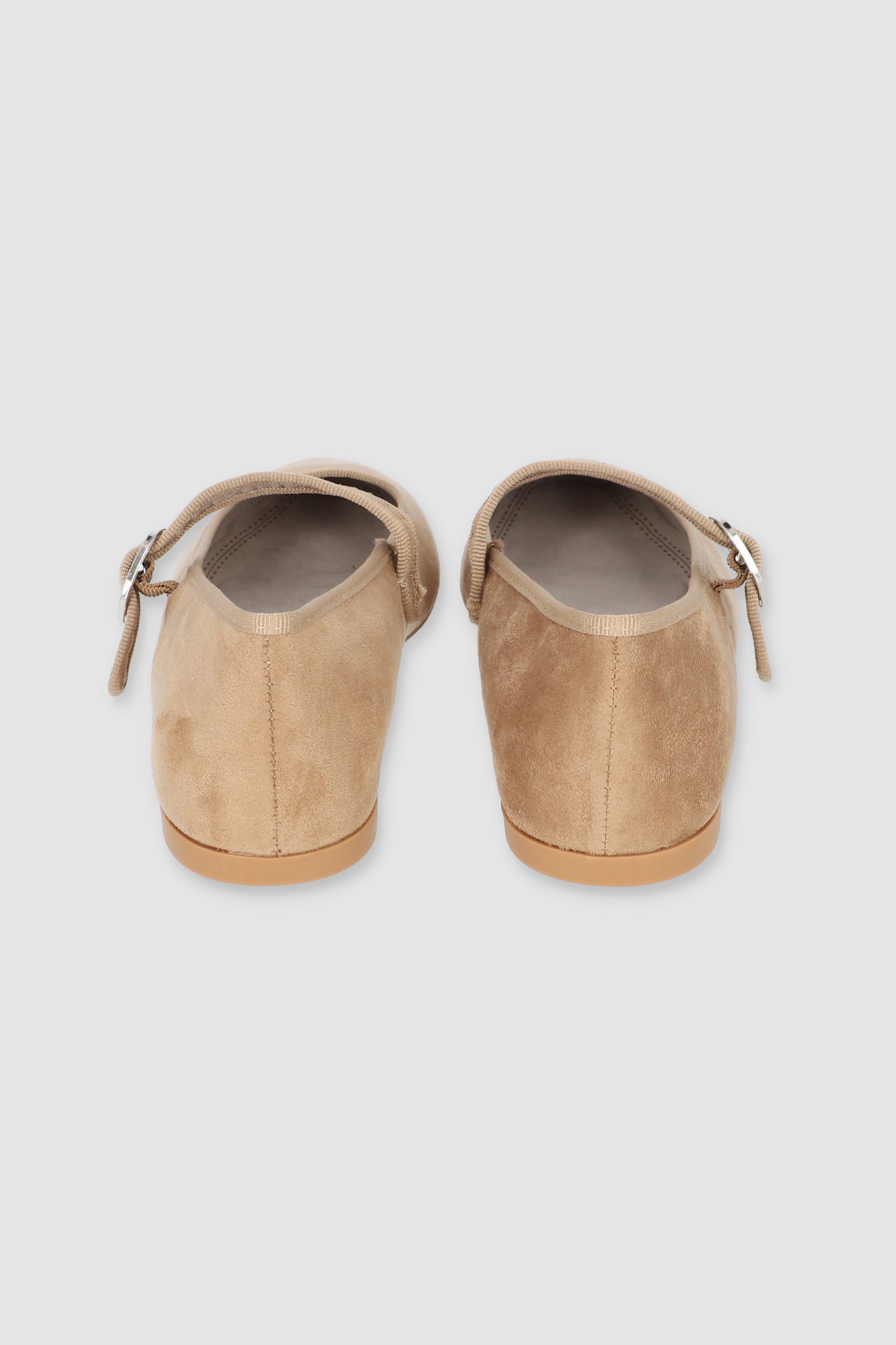 Flat mary jane contrastes bies BEIGE