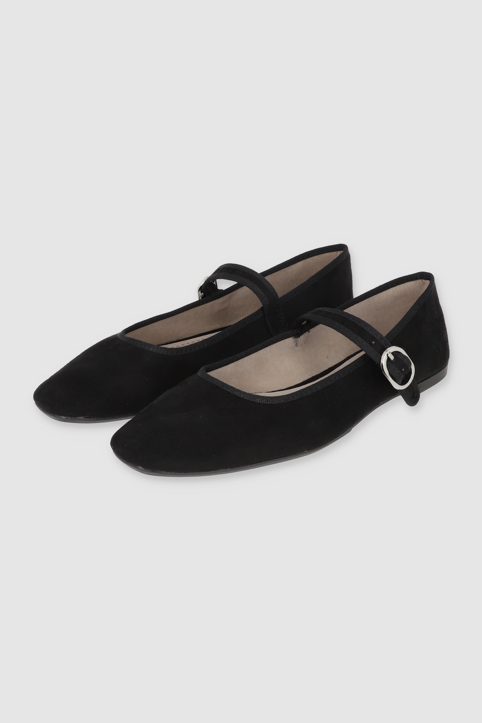 Flat mary jane contrastes bies NEGRO