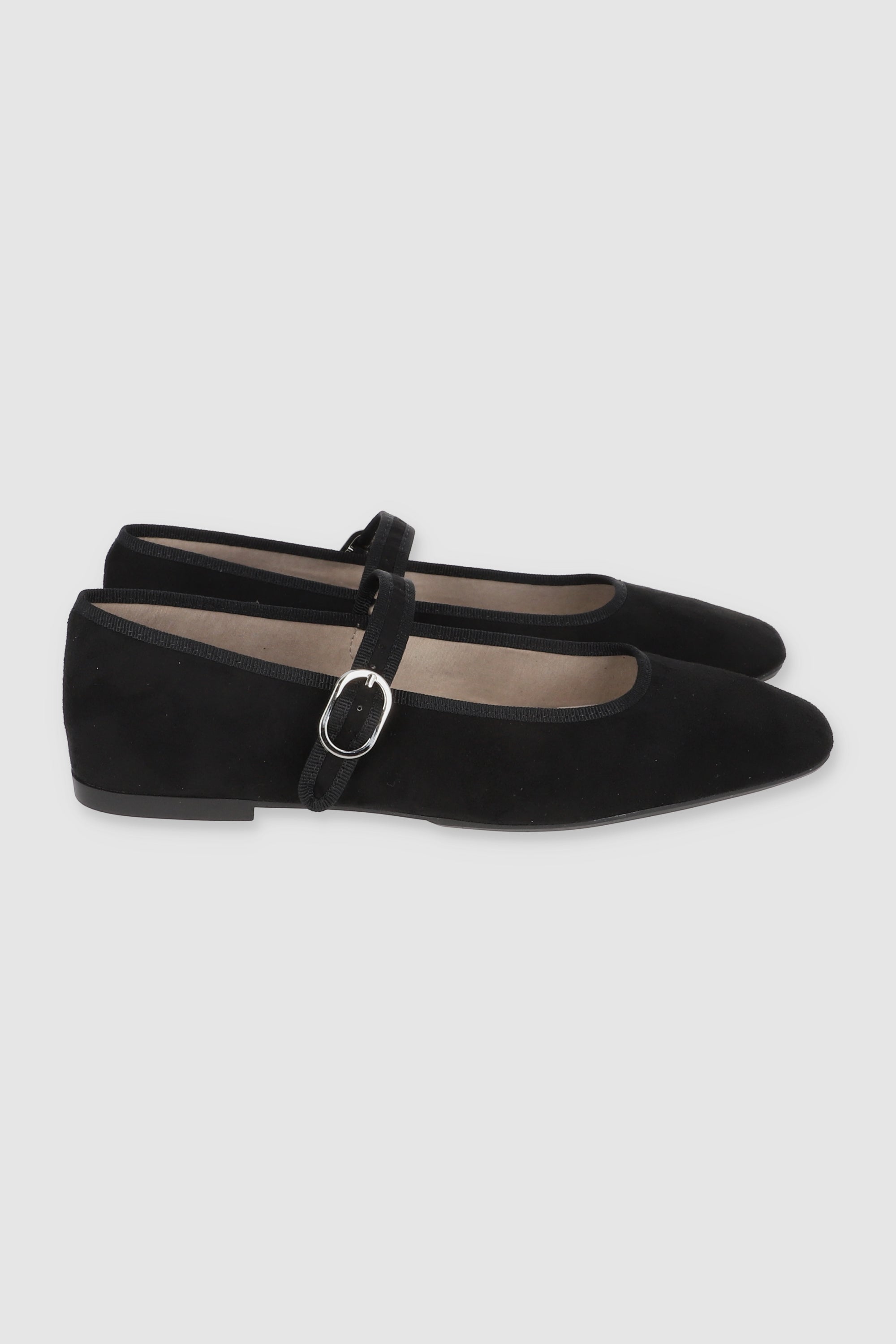 Flat mary jane contrastes bies NEGRO