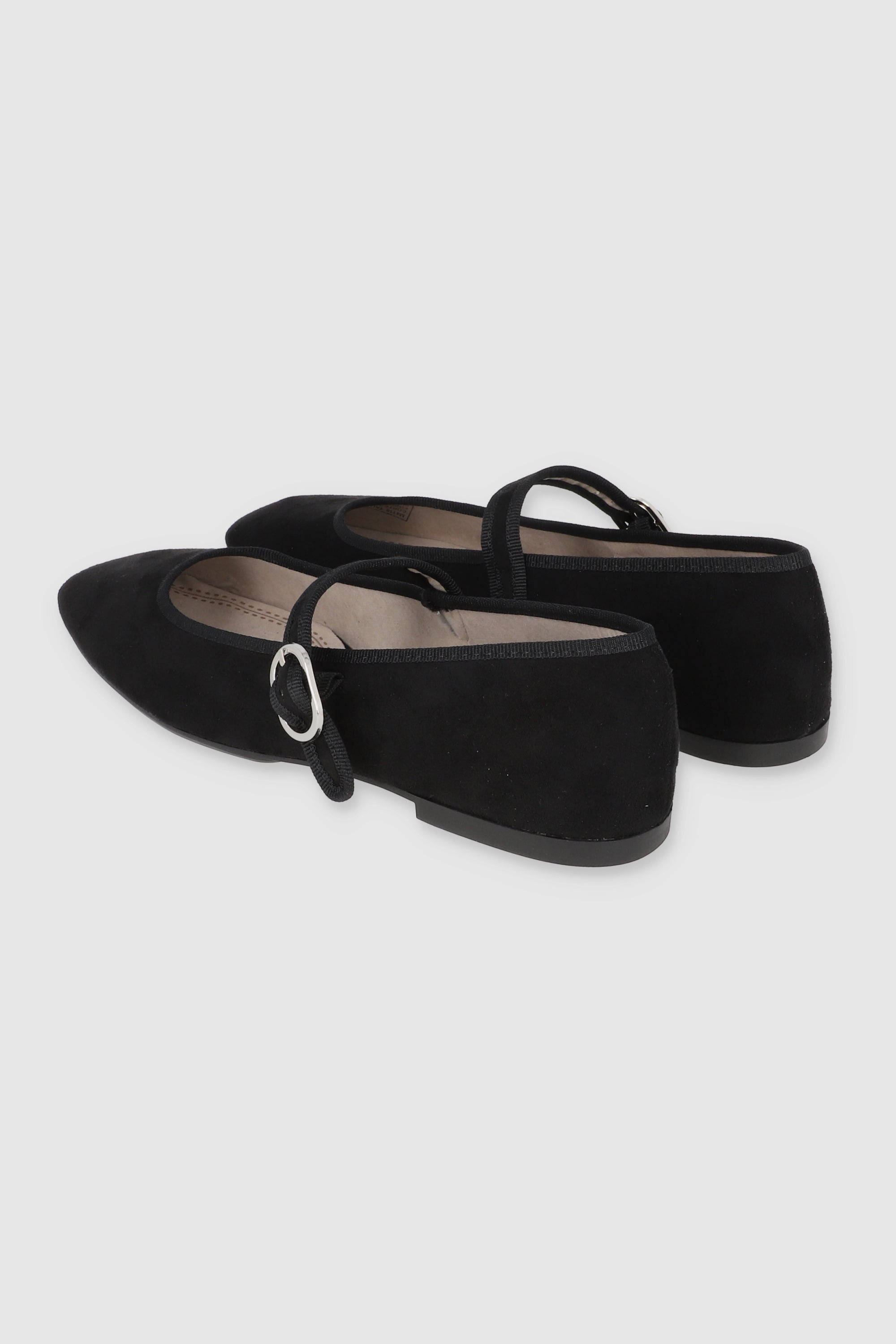 Flat mary jane contrastes bies NEGRO