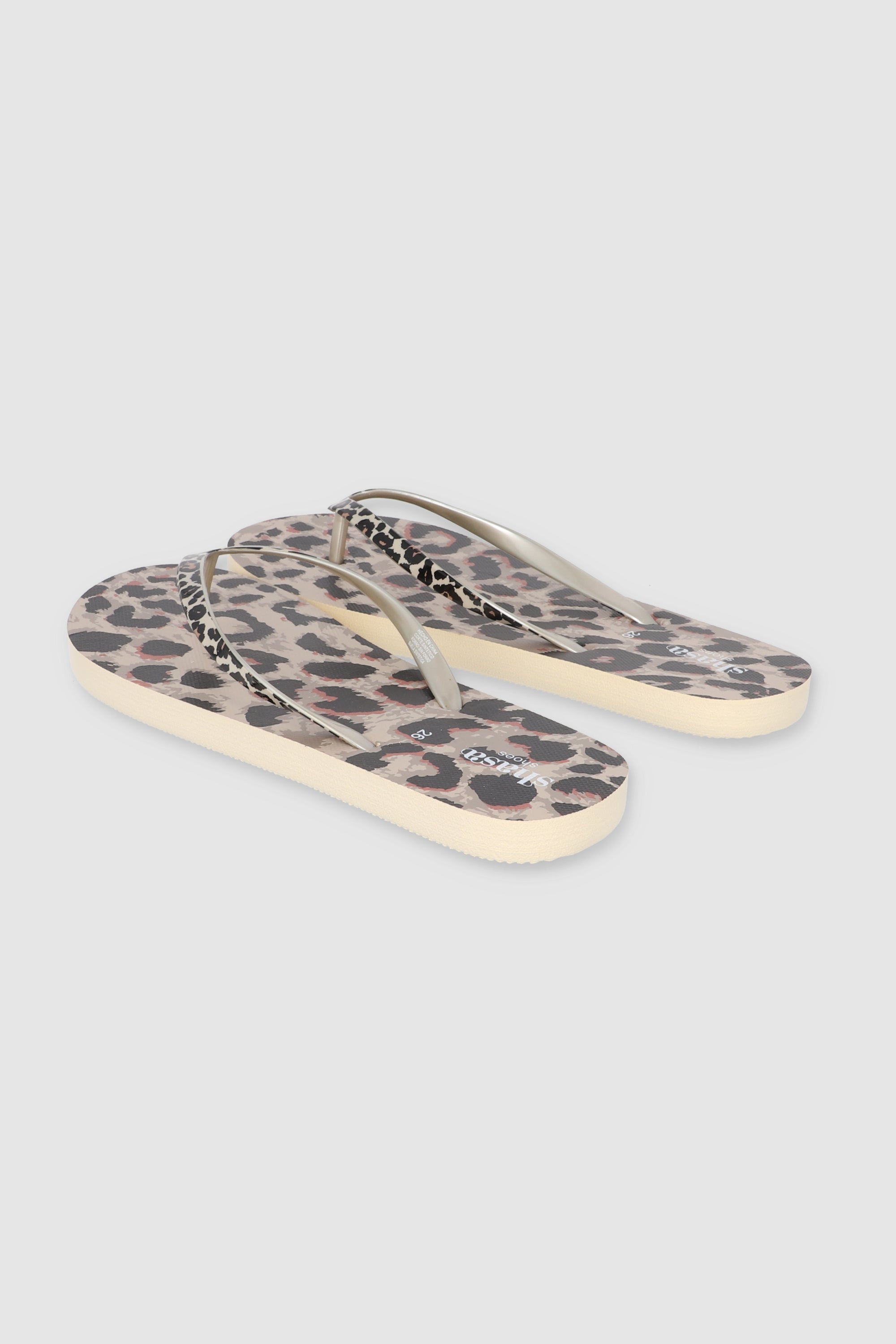 Flip Flops Animal Print Chinela CAFE
