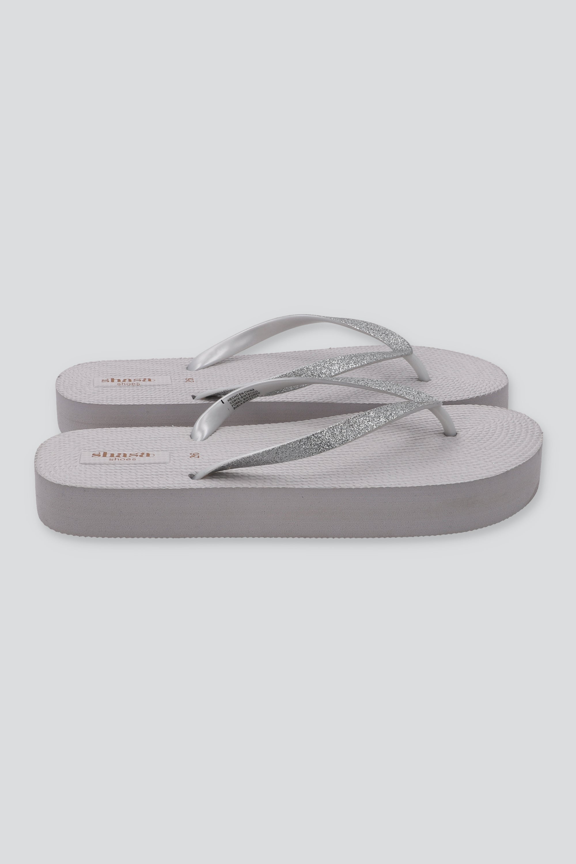 Flip Flops Chinela Glitter BLANCO