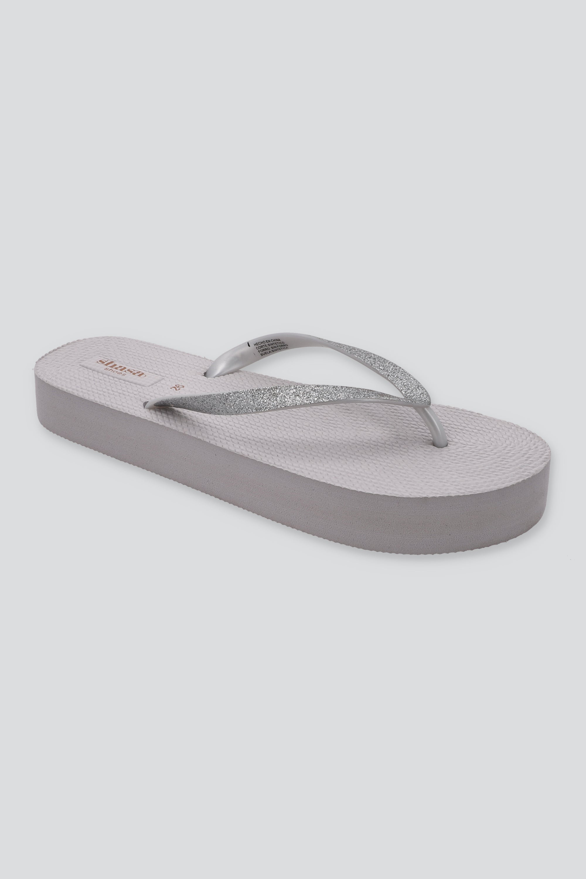 Flip Flops Chinela Glitter BLANCO