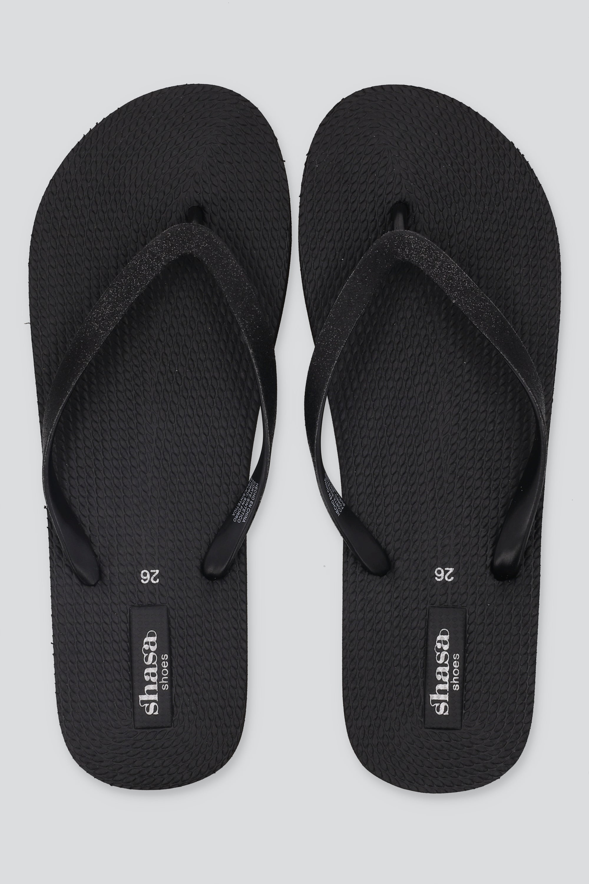 Flip Flops Chinela Glitter NEGRO