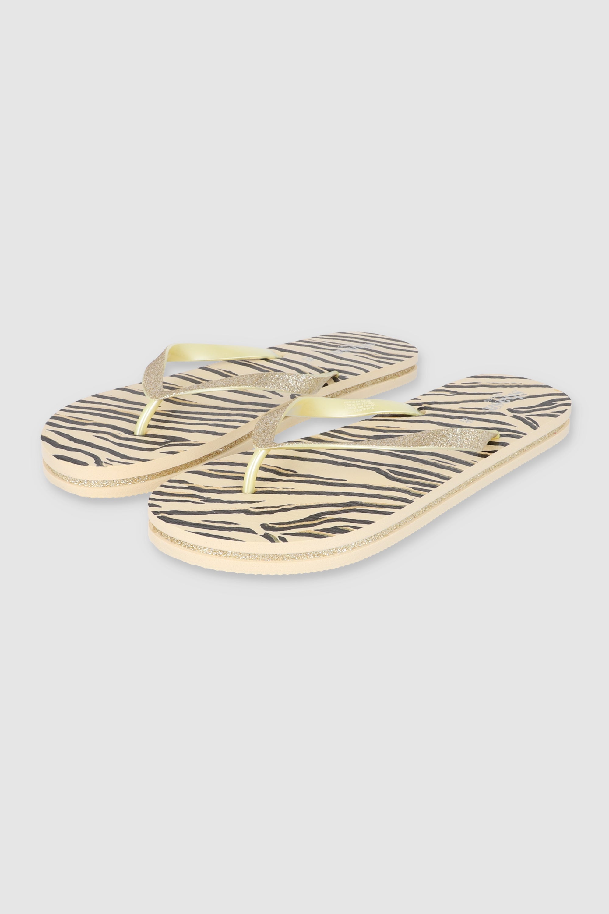 FLIP FLOPS CEBRA GLITTER ORO