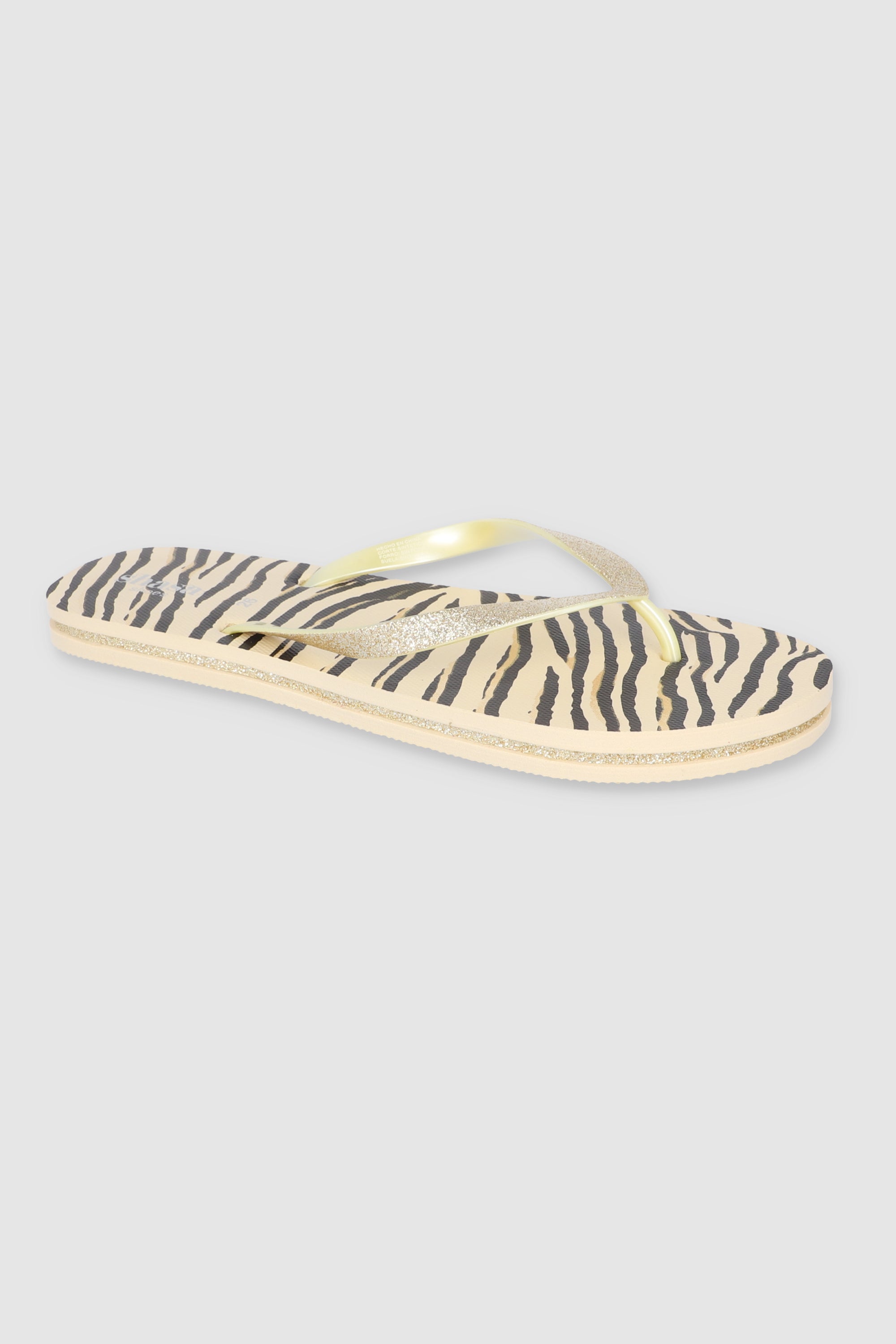 FLIP FLOPS CEBRA GLITTER ORO