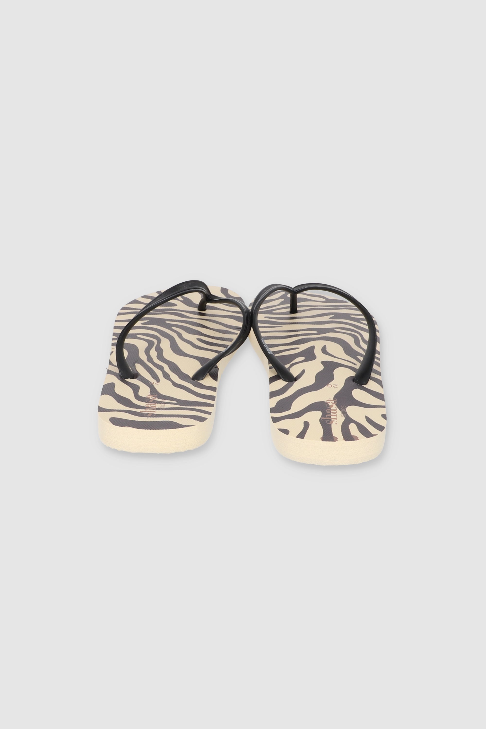 FLIP FLOP ANIMAL PRINT MONOCOLOR BEIGE