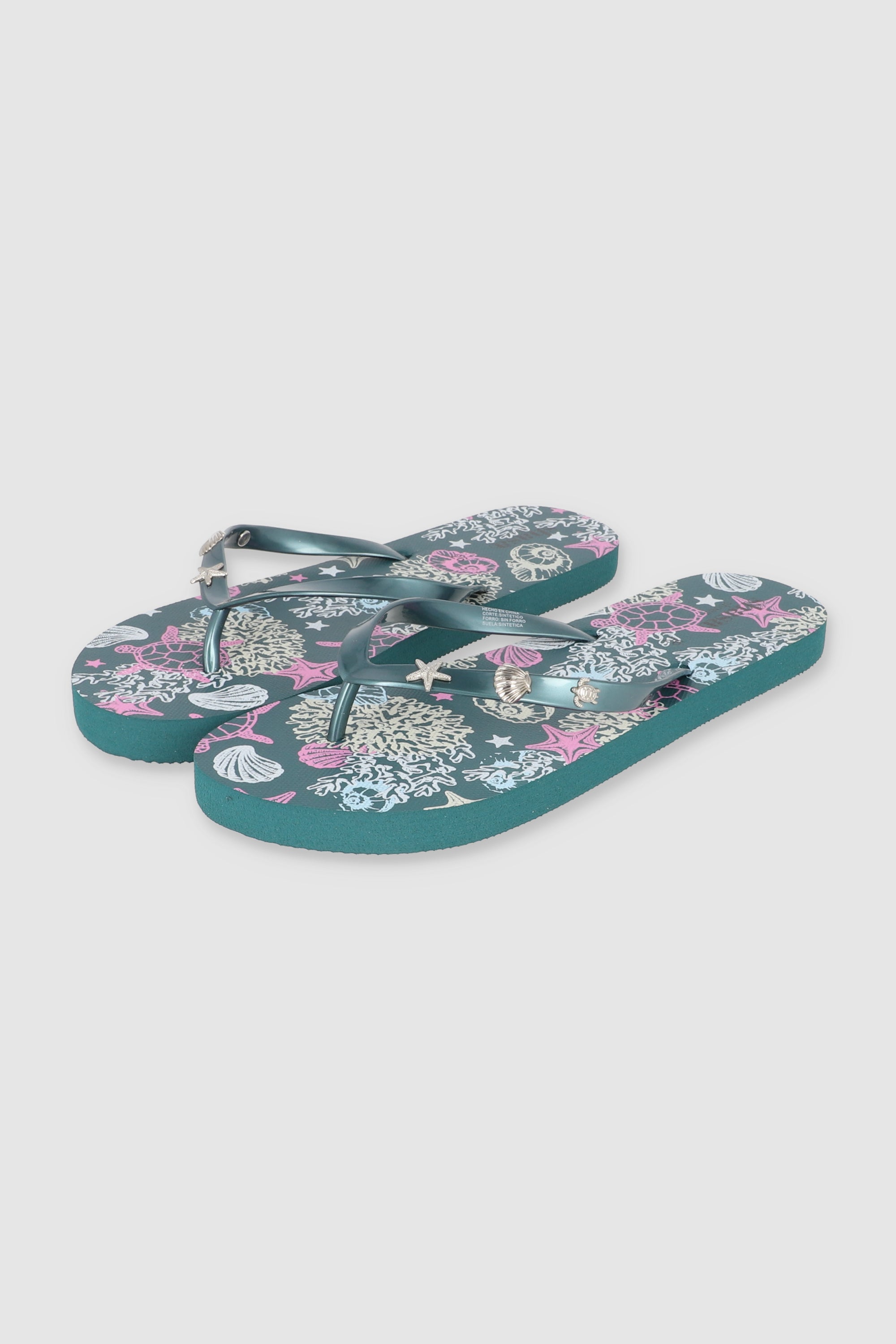 FLIP FLOPS PRINT PLAYA TURQUESA