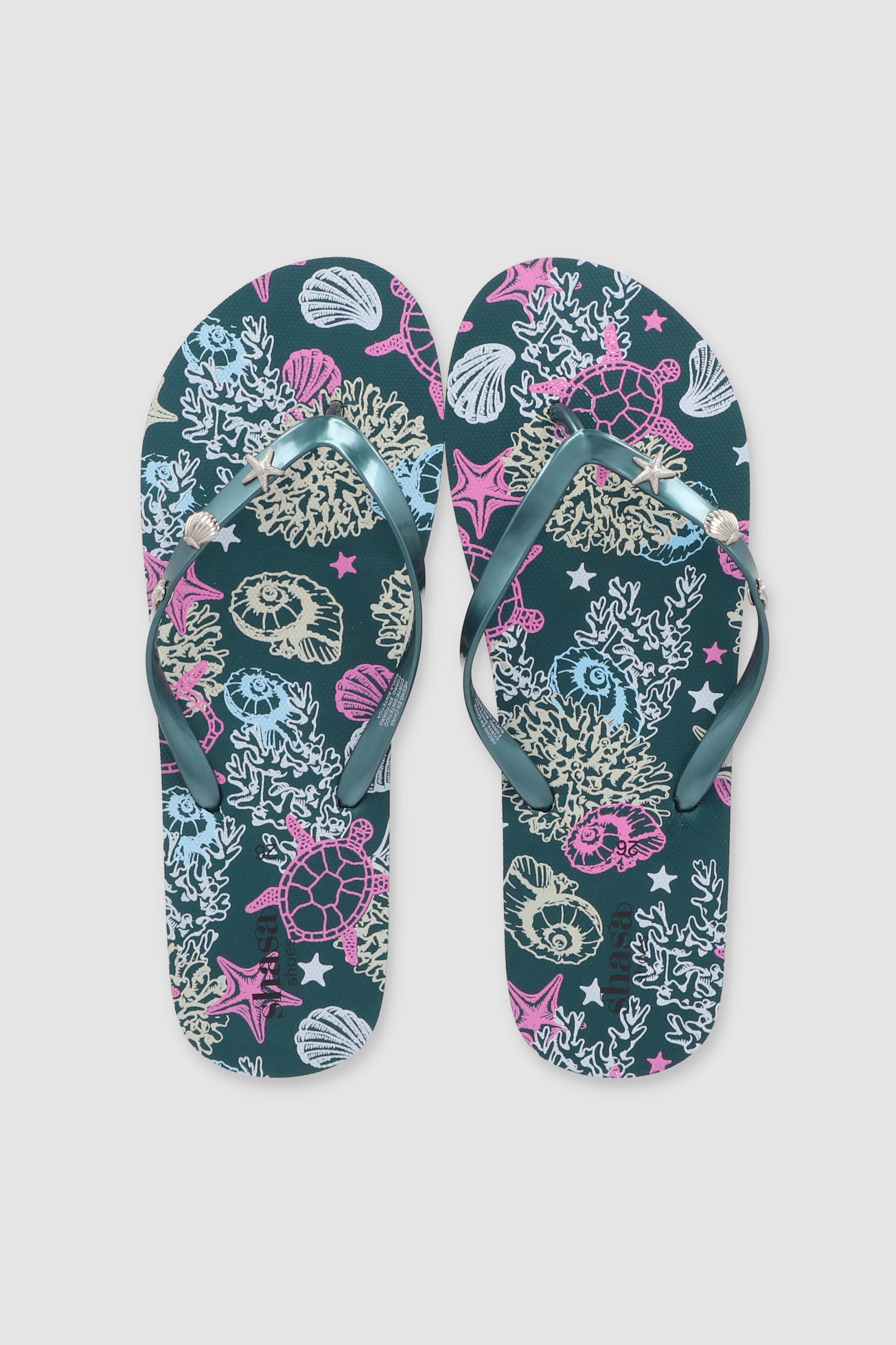 FLIP FLOPS PRINT PLAYA TURQUESA