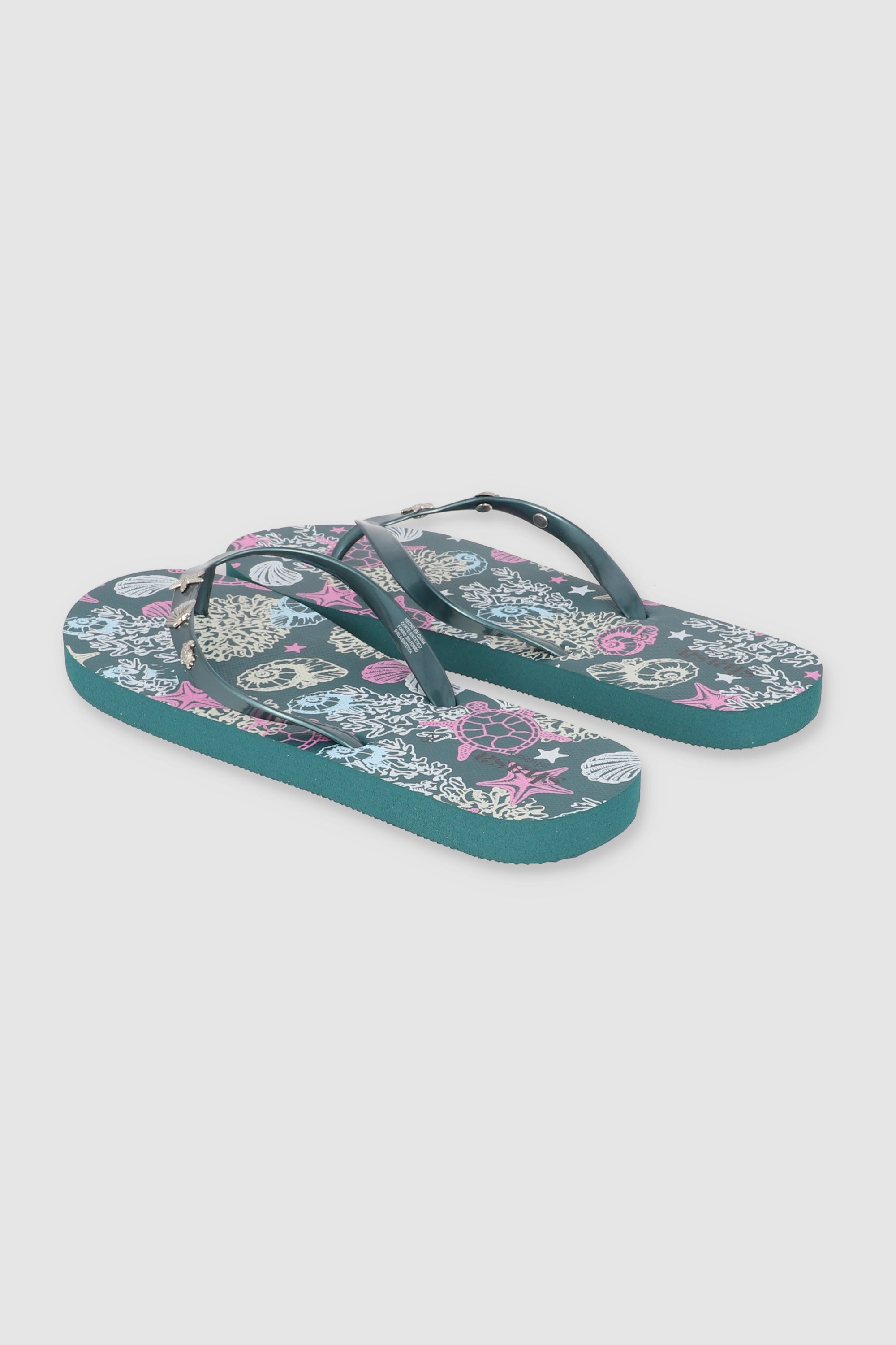 FLIP FLOPS PRINT PLAYA TURQUESA