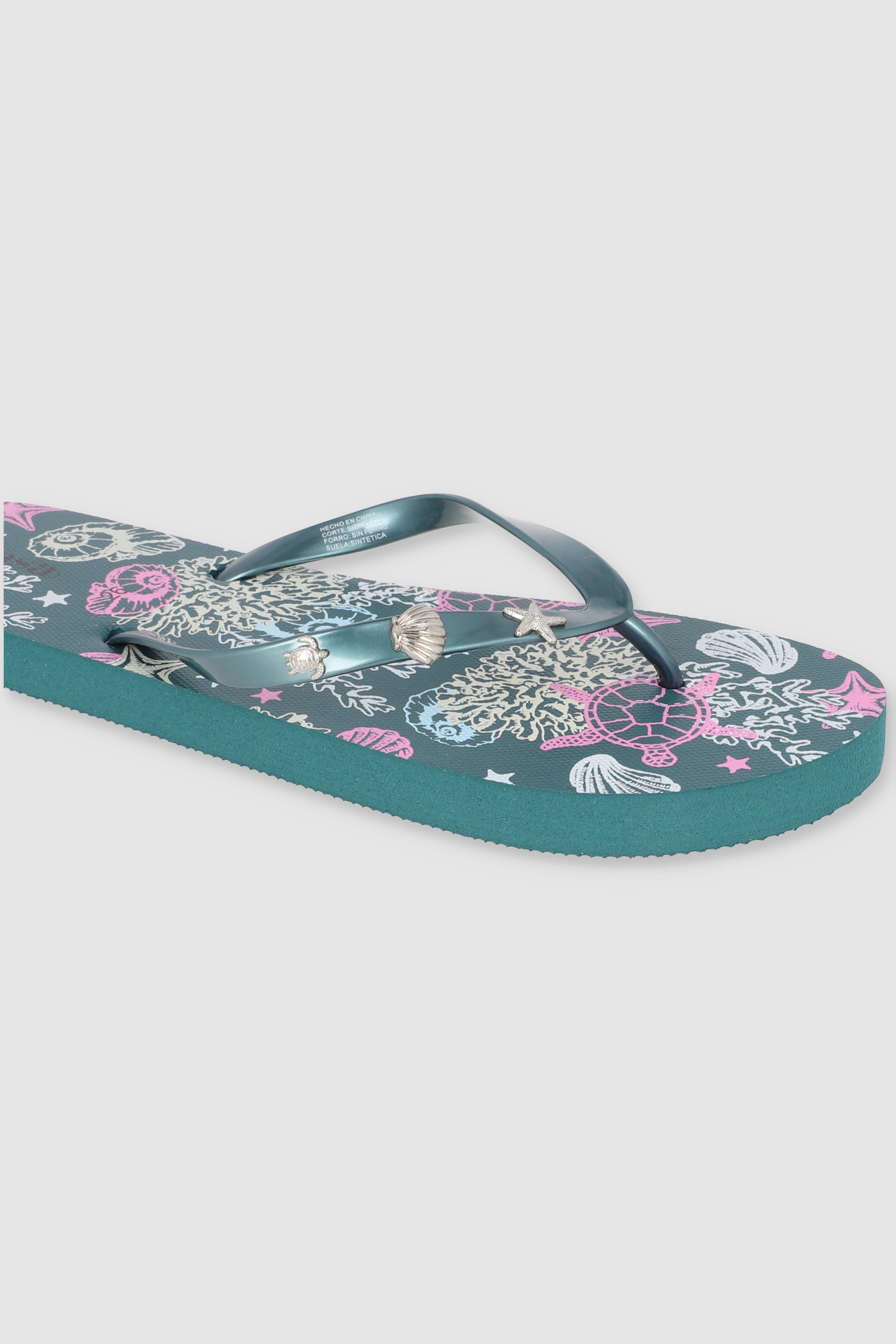 FLIP FLOPS PRINT PLAYA TURQUESA